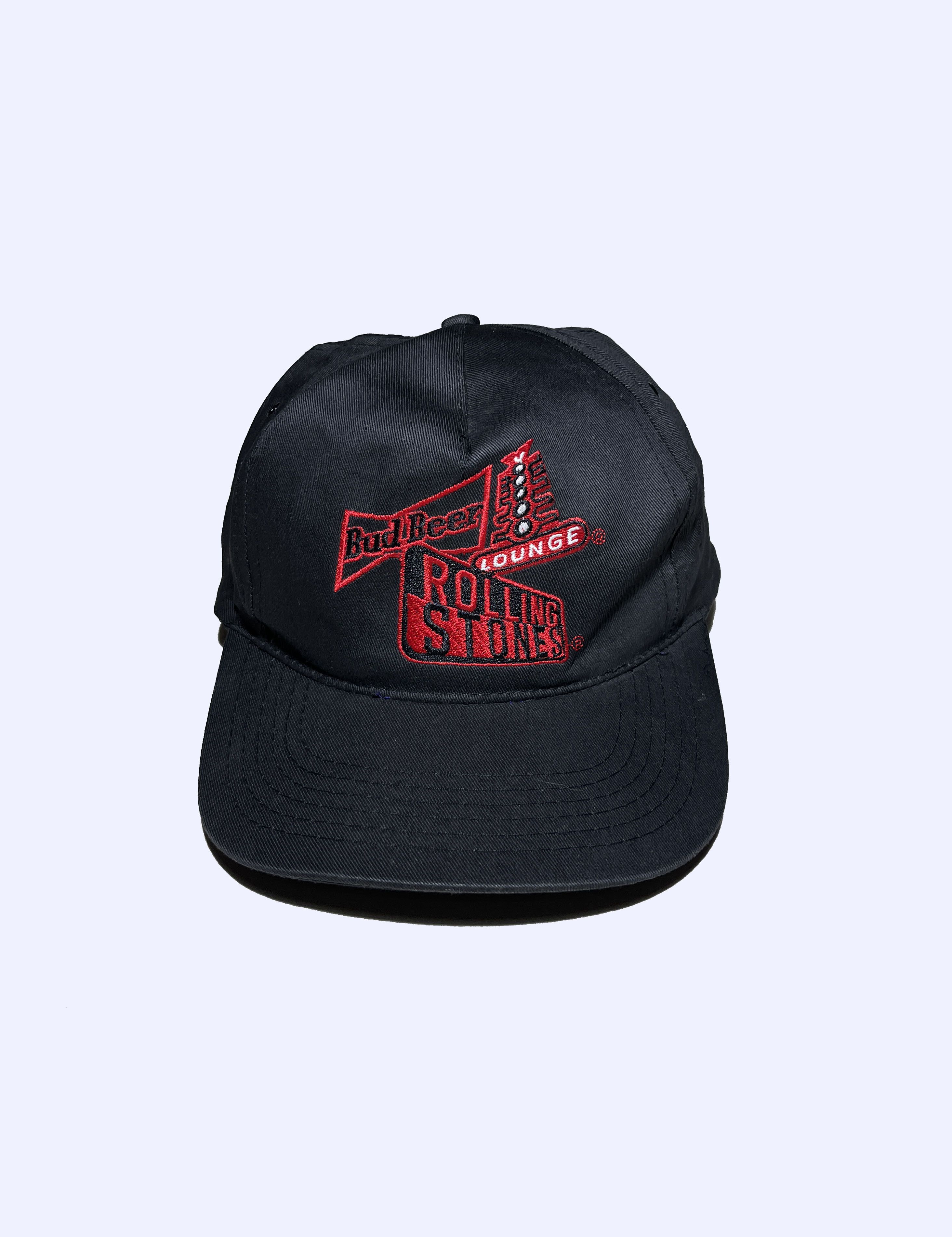 Budweiser Bud Beer Rolling Stones Vintage 90s Rare Trucker Cap Size ONE SIZE - 4 Thumbnail