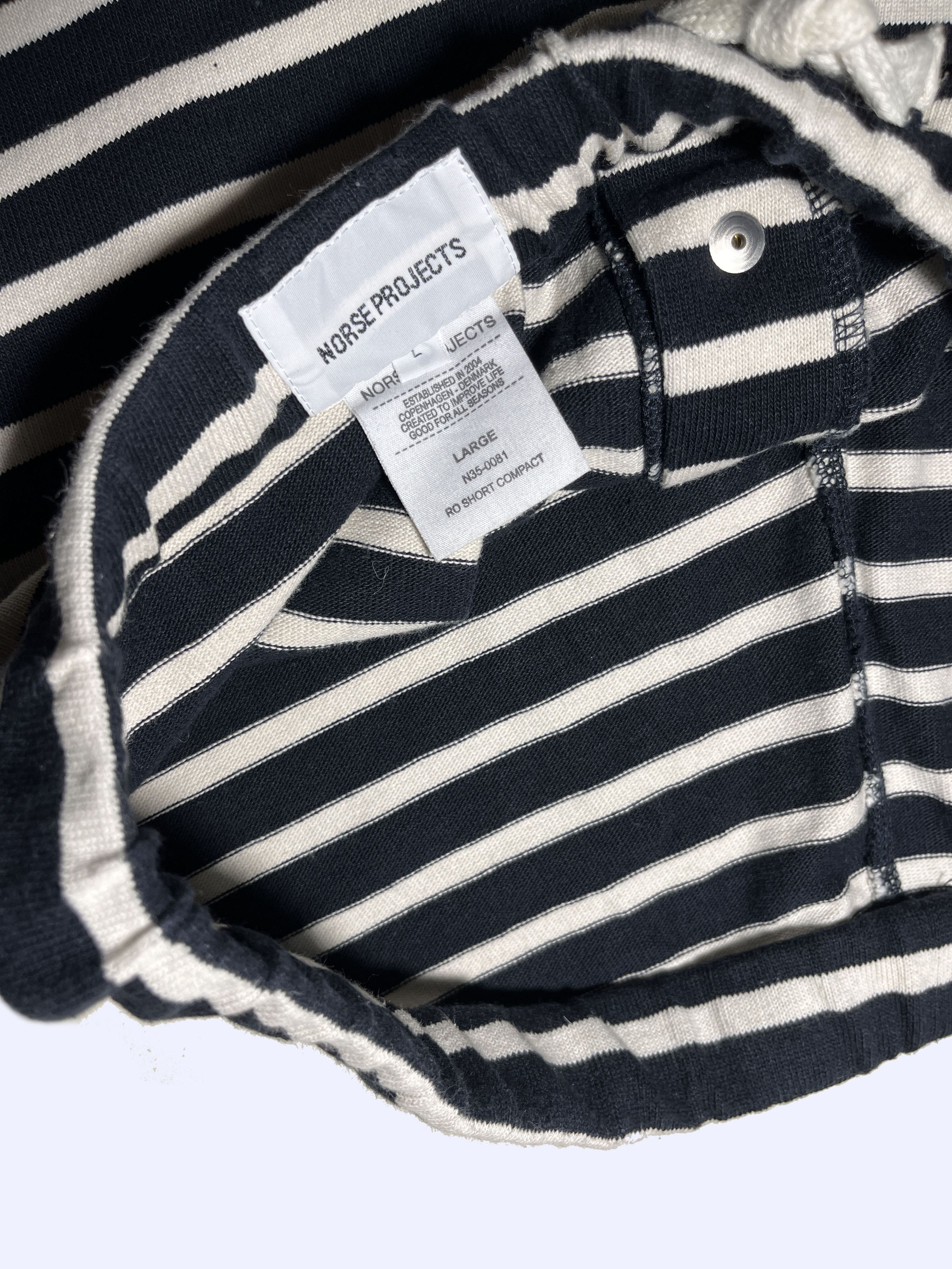 Norse Projects Norse Projects Ro Shorts Compact Striped Blue Shorts Size US 34 / EU 50 - 10 Thumbnail