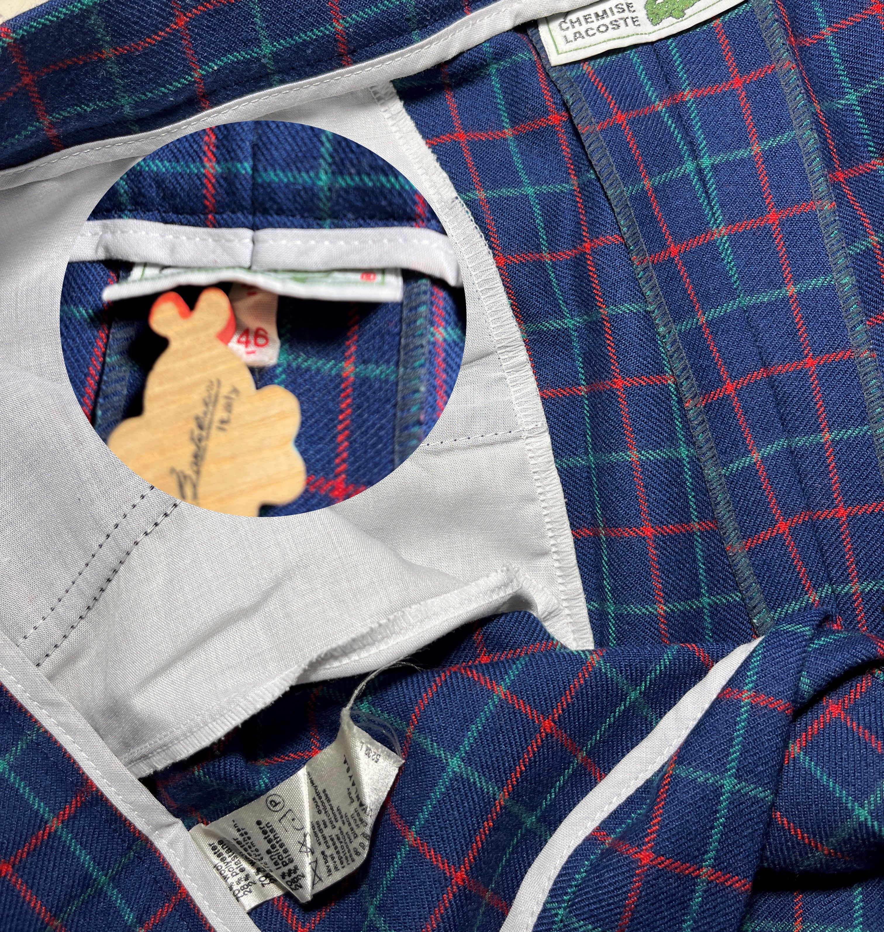 Lacoste LACOSTE Vintage Wool Plaid Checkered Golf Pants Size US 30 / EU 46 - 6 Thumbnail