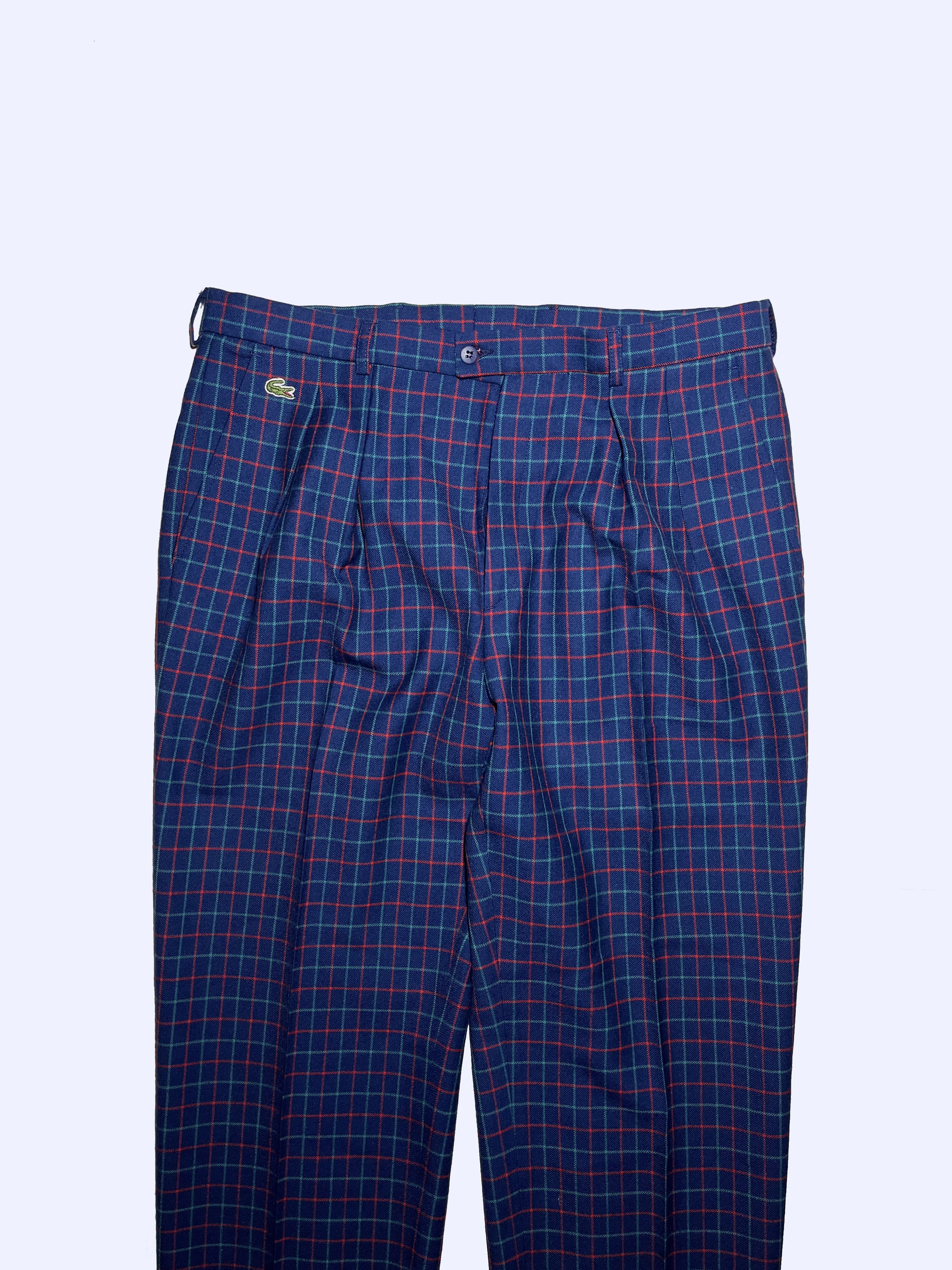 Lacoste LACOSTE Vintage Wool Plaid Checkered Golf Pants Size US 30 / EU 46 - 2 Thumbnail
