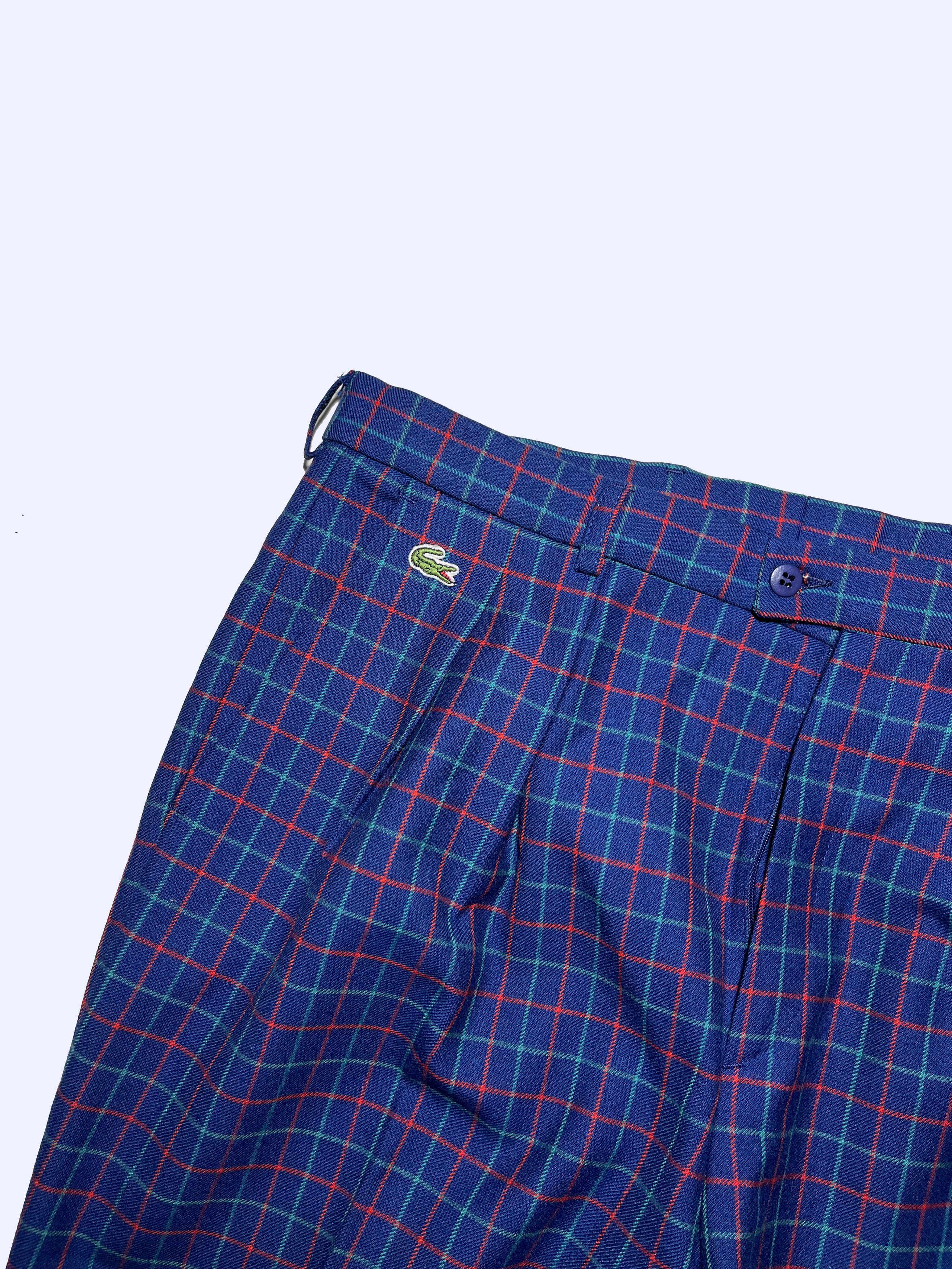 Lacoste LACOSTE Vintage Wool Plaid Checkered Golf Pants Size US 30 / EU 46 - 3 Thumbnail