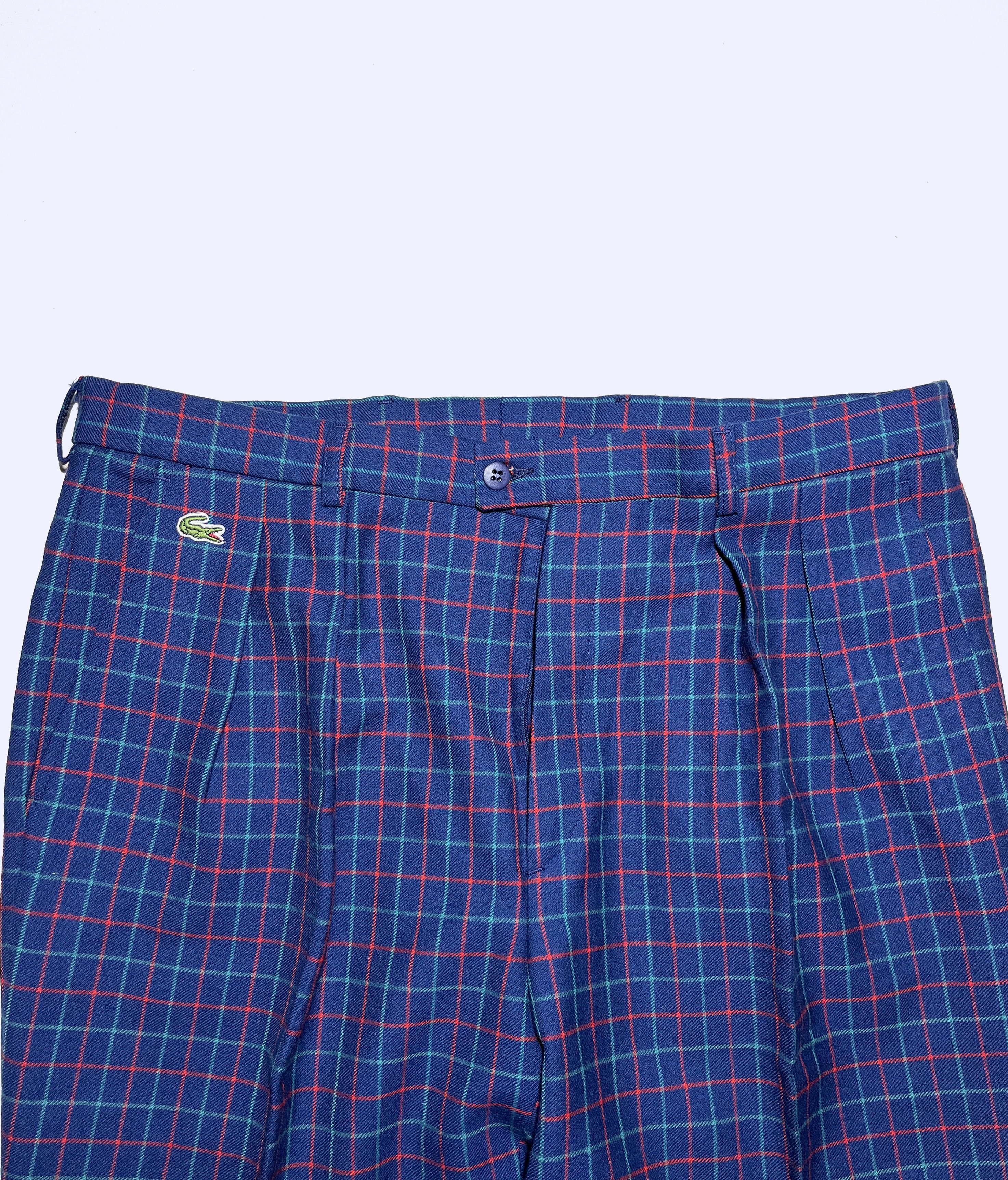 Lacoste LACOSTE Vintage Wool Plaid Checkered Golf Pants Size US 30 / EU 46 - 4 Thumbnail