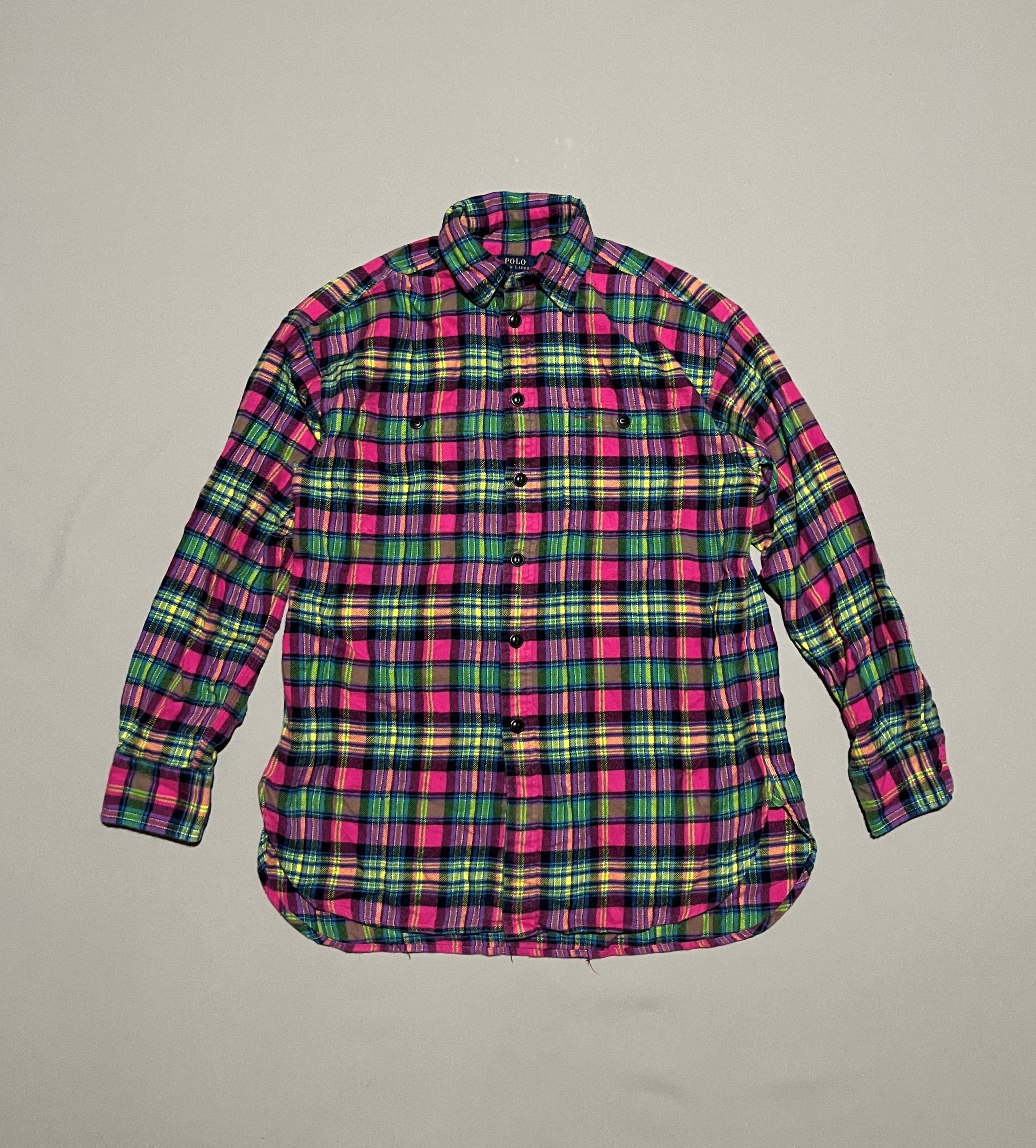 Flannel Polo Ralph Lauren Flannel Warm & Soft Shirt Size US S / EU 44-46 / 1 - 1 Thumbnail