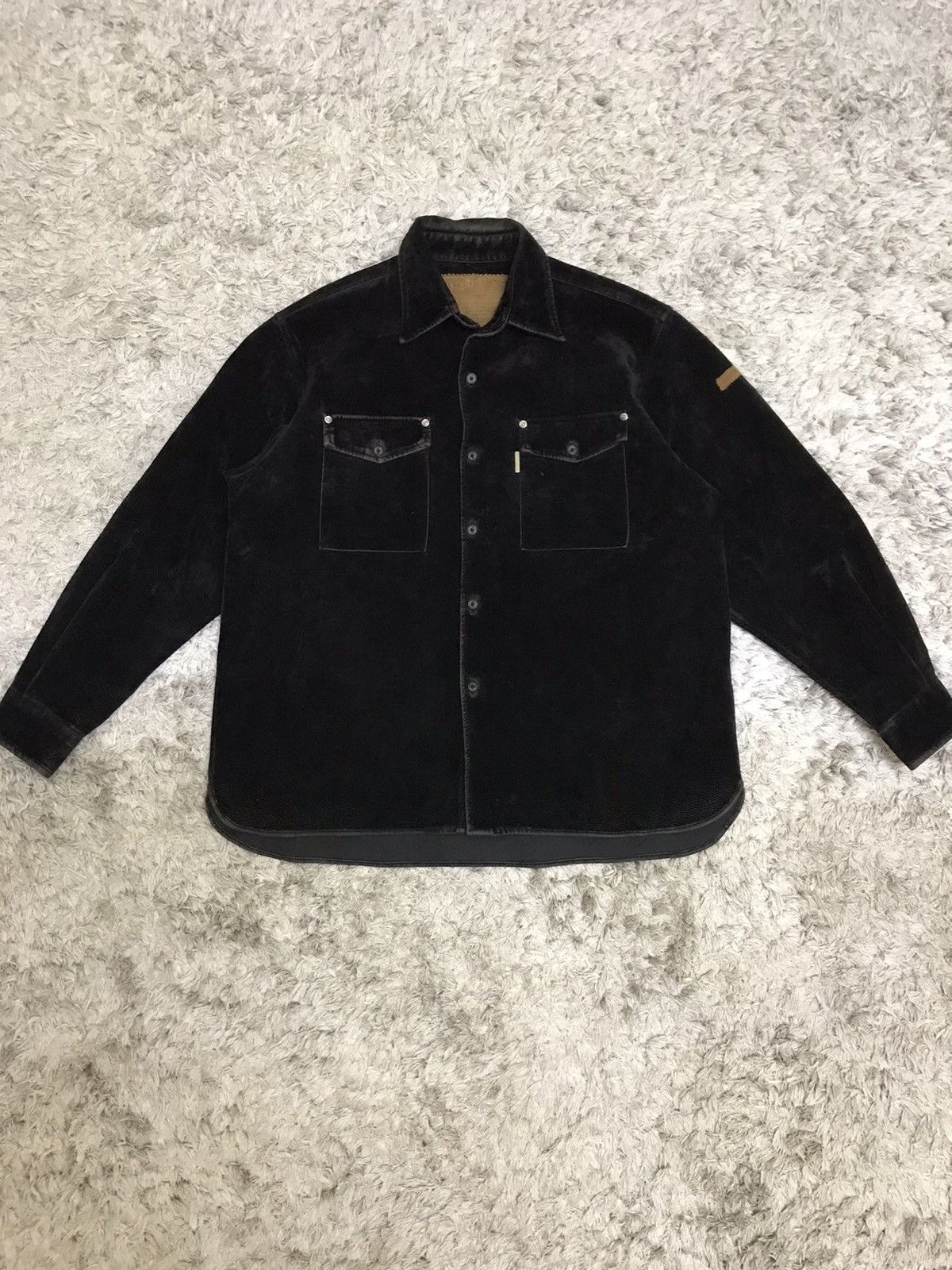 Ecko Unltd. × Vintage ⚡️Vintage Ecko UNLTD Velvet Button Shirt Jacket Size US M / EU 48-50 / 2 - 1 Thumbnail