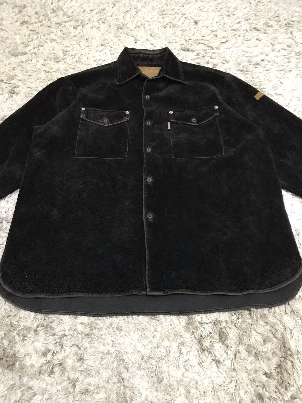 Ecko Unltd. × Vintage ⚡️Vintage Ecko UNLTD Velvet Button Shirt Jacket Size US M / EU 48-50 / 2 - 2 Thumbnail