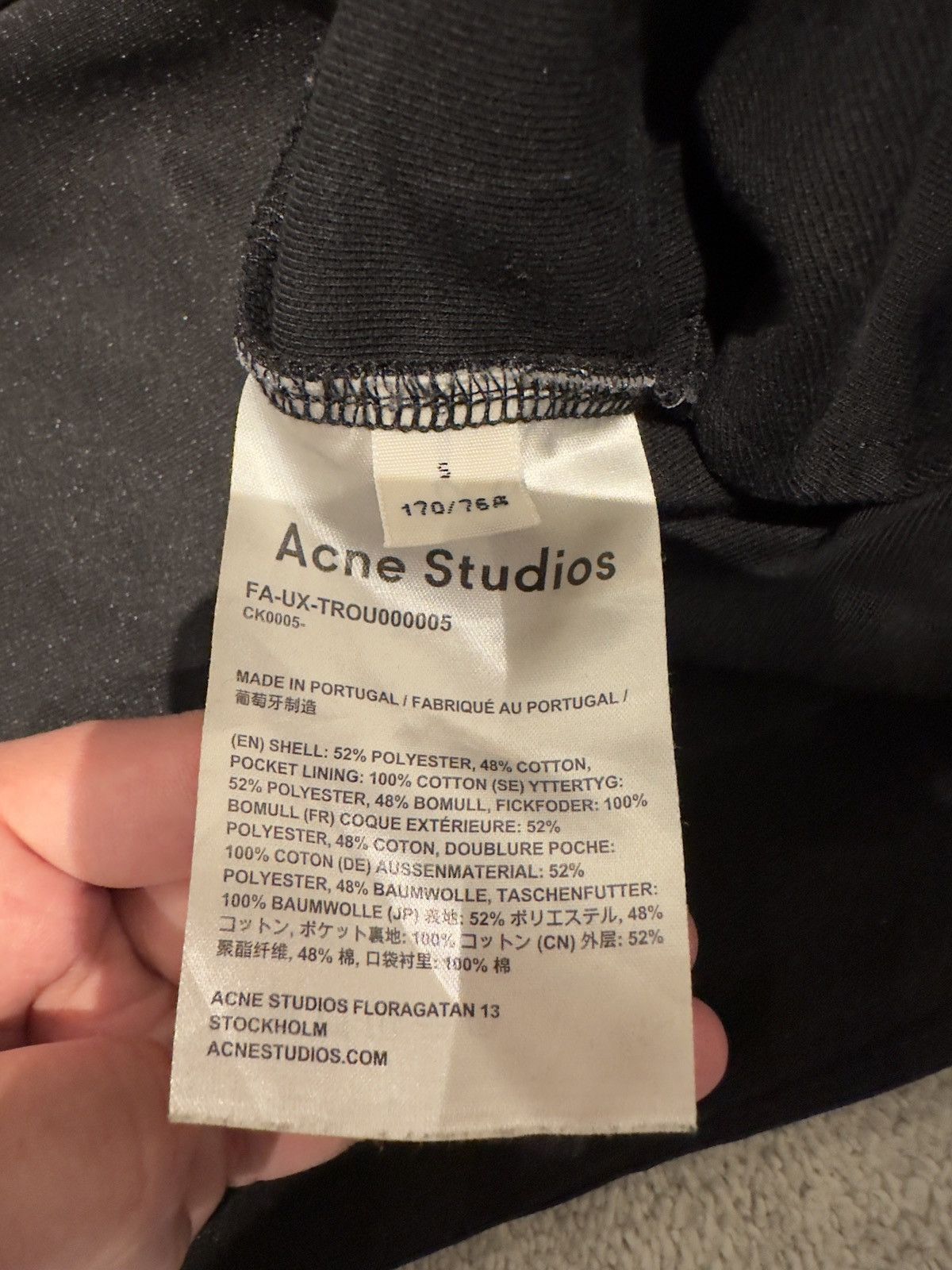 Acne Studios Acne Studios Black Drawstring Sweatpants - Small Size US 30 / EU 46 - 6 Thumbnail