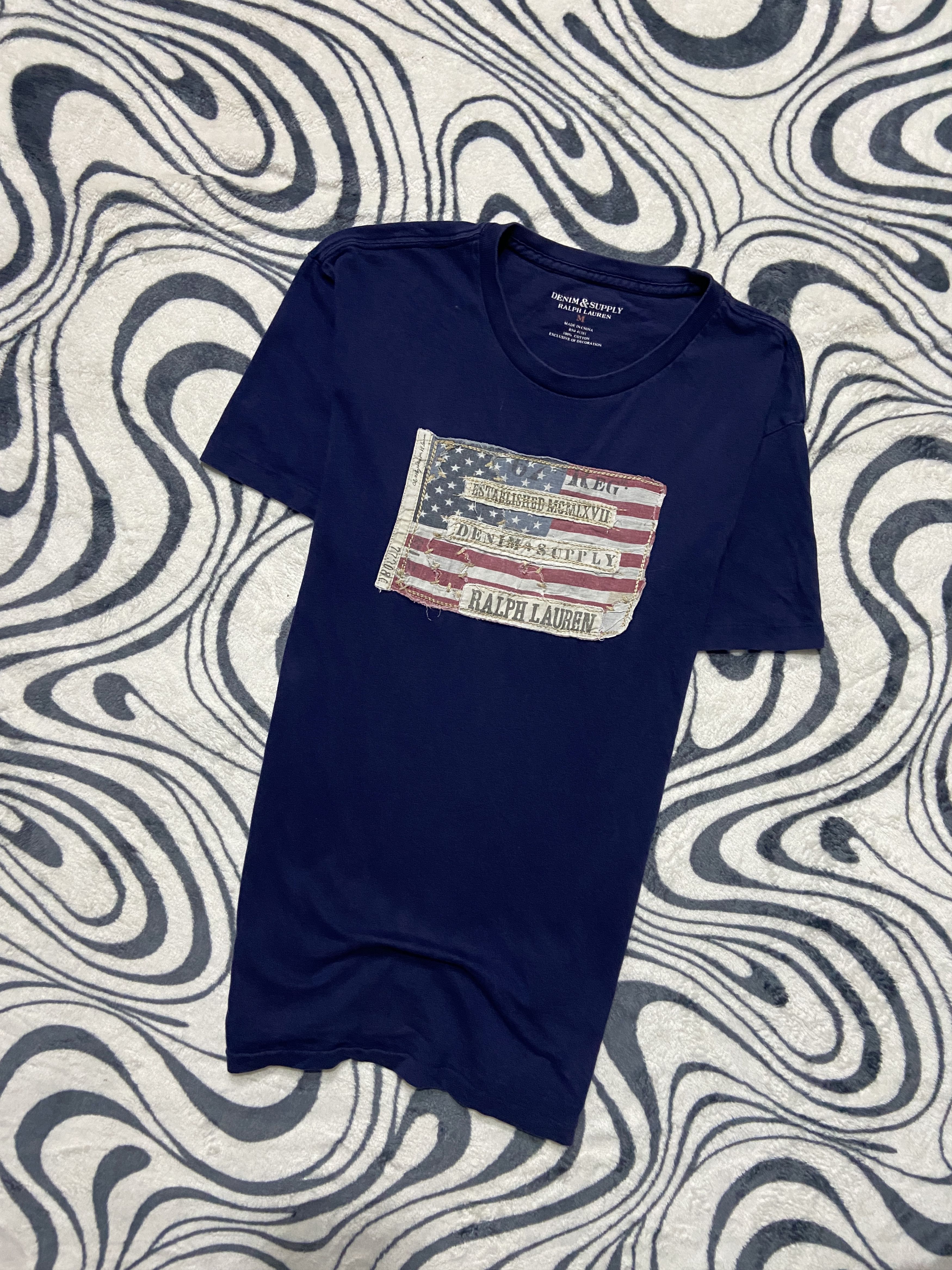 Denim & Supply Ralph Lauren Denim And Supply Ralph Lauren Mens T-Shirt Tee USA Flag Size US M / EU 48-50 / 2 - 1 Thumbnail