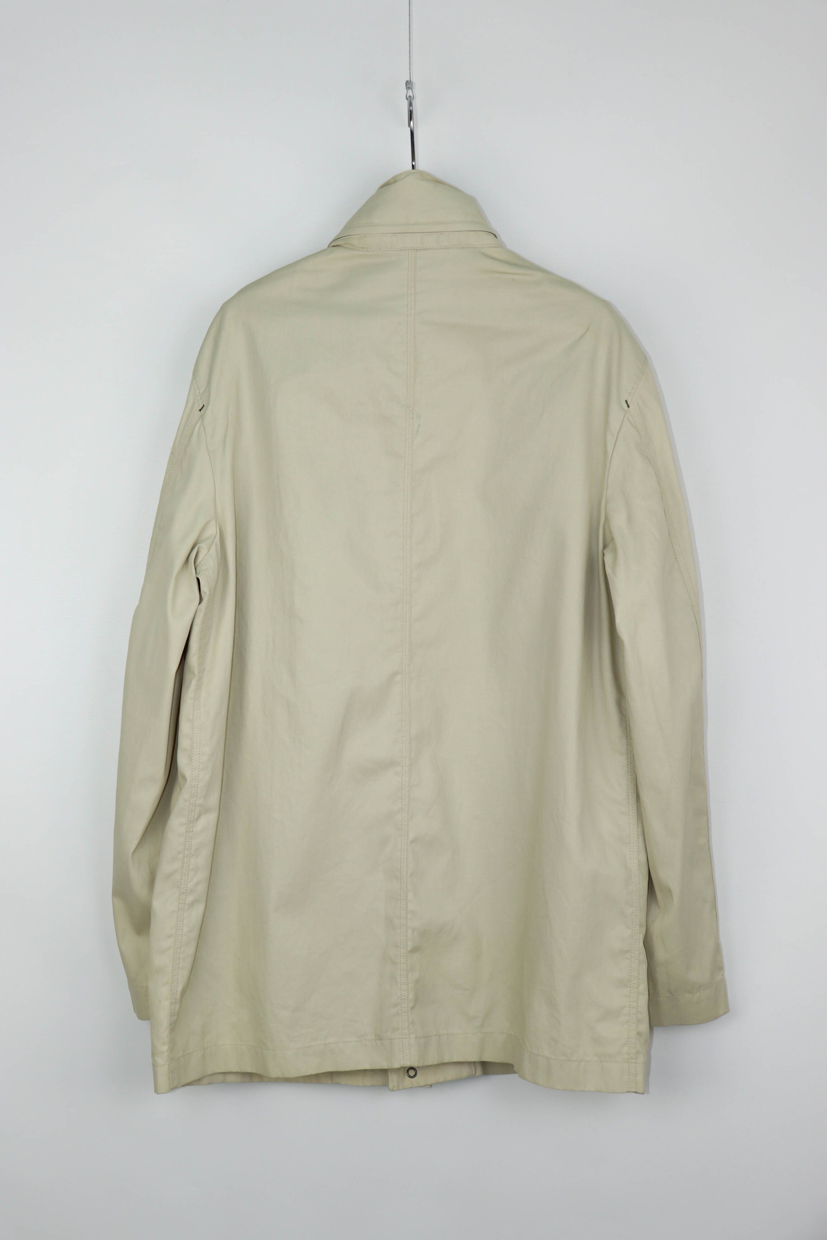 Gianfranco Ferre Ferre Jeans Men's Cream Beige Light Cotton Coat Jacket Size US L / EU 52-54 / 3 - 3 Thumbnail