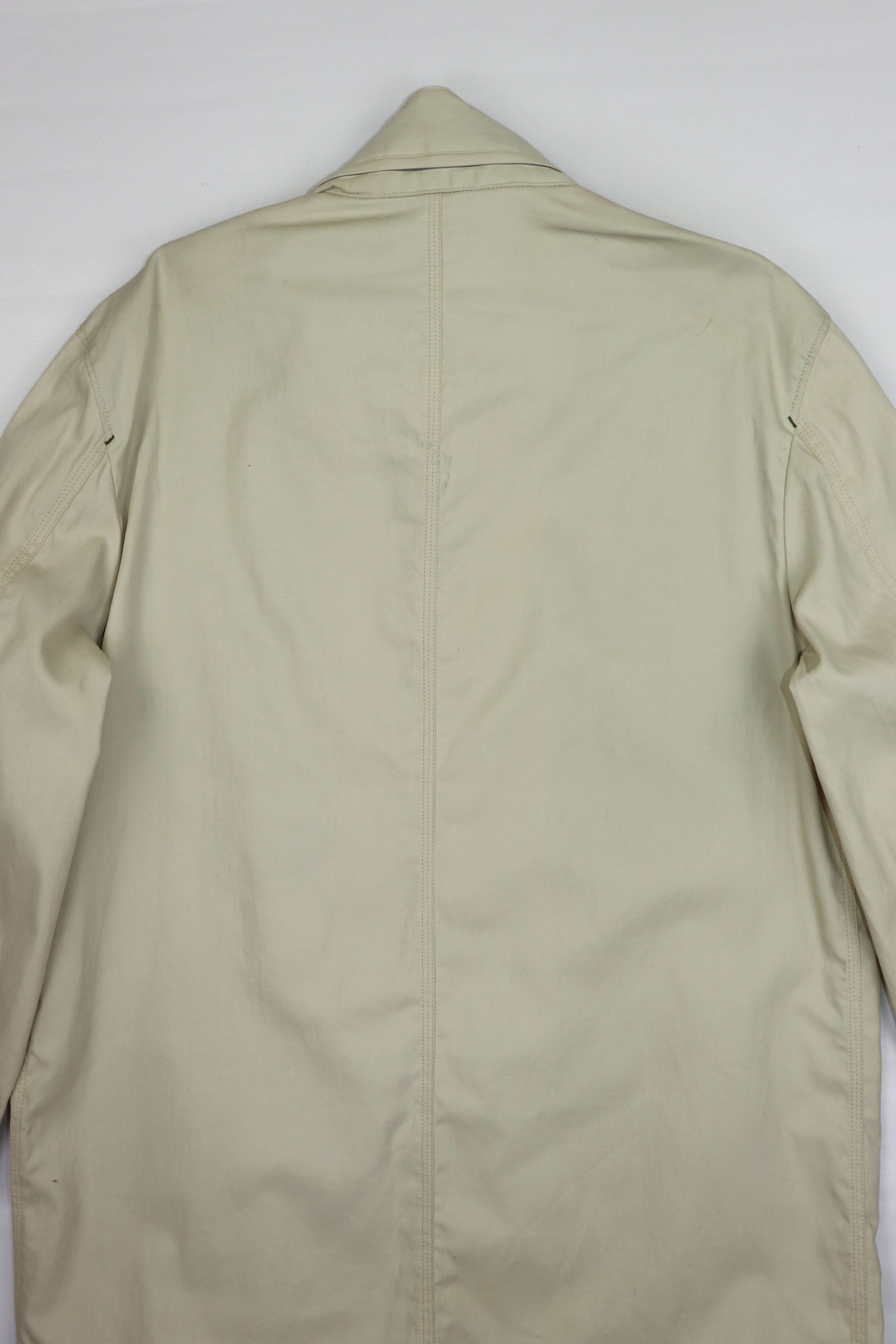 Gianfranco Ferre Ferre Jeans Men's Cream Beige Light Cotton Coat Jacket Size US L / EU 52-54 / 3 - 10 Thumbnail