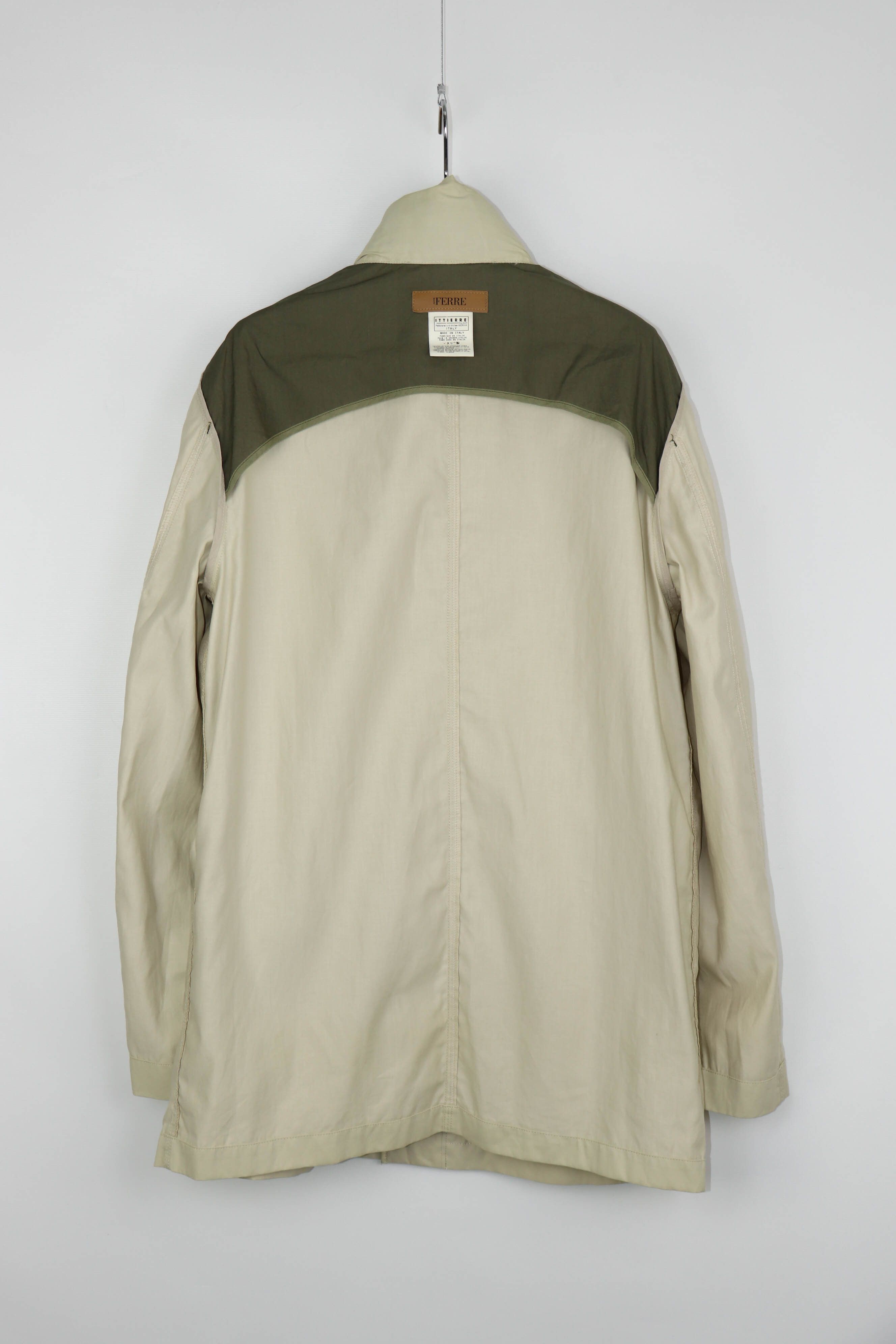 Gianfranco Ferre Ferre Jeans Men's Cream Beige Light Cotton Coat Jacket Size US L / EU 52-54 / 3 - 15 Thumbnail