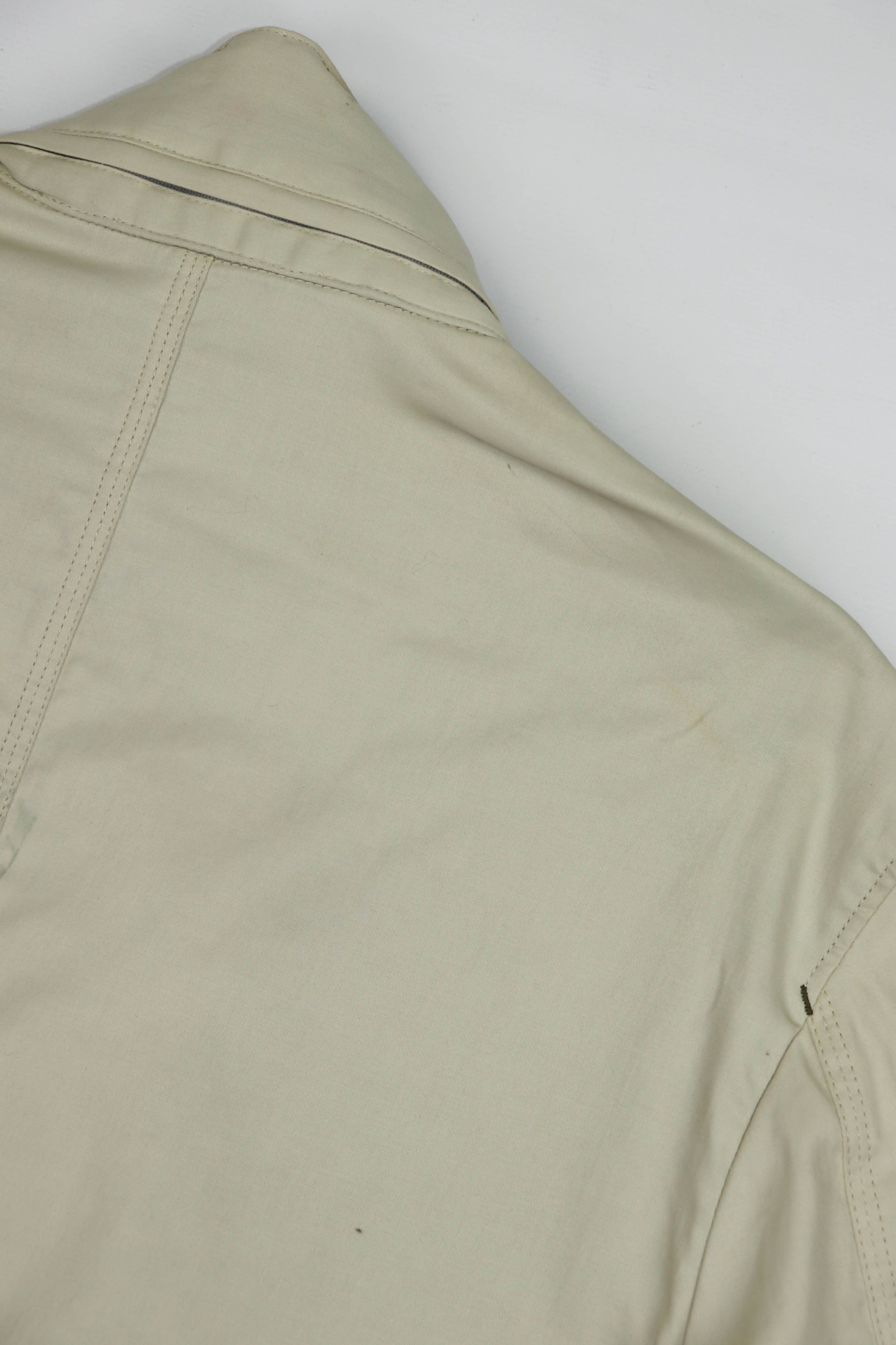 Gianfranco Ferre Ferre Jeans Men's Cream Beige Light Cotton Coat Jacket Size US L / EU 52-54 / 3 - 12 Thumbnail