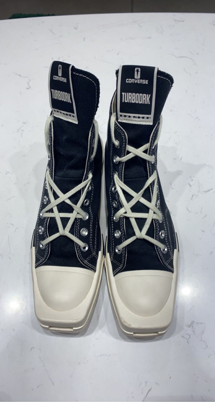 Converse Rick Owens converse high turbodrk Size US 11 / EU 44 - 3 Thumbnail
