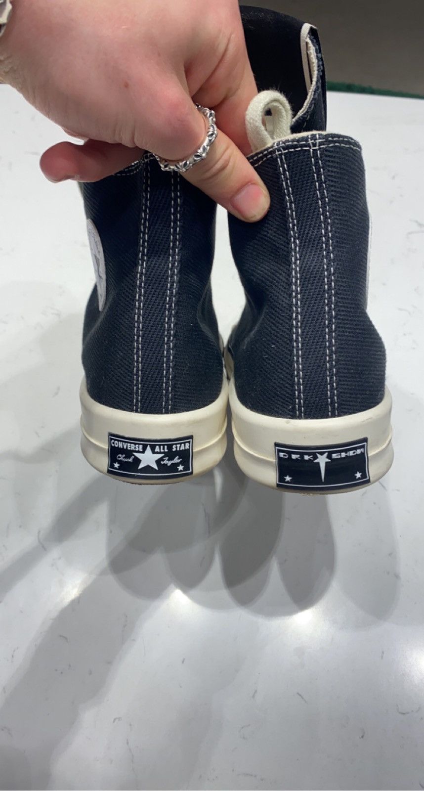 Converse Rick Owens converse high turbodrk Size US 11 / EU 44 - 4 Thumbnail