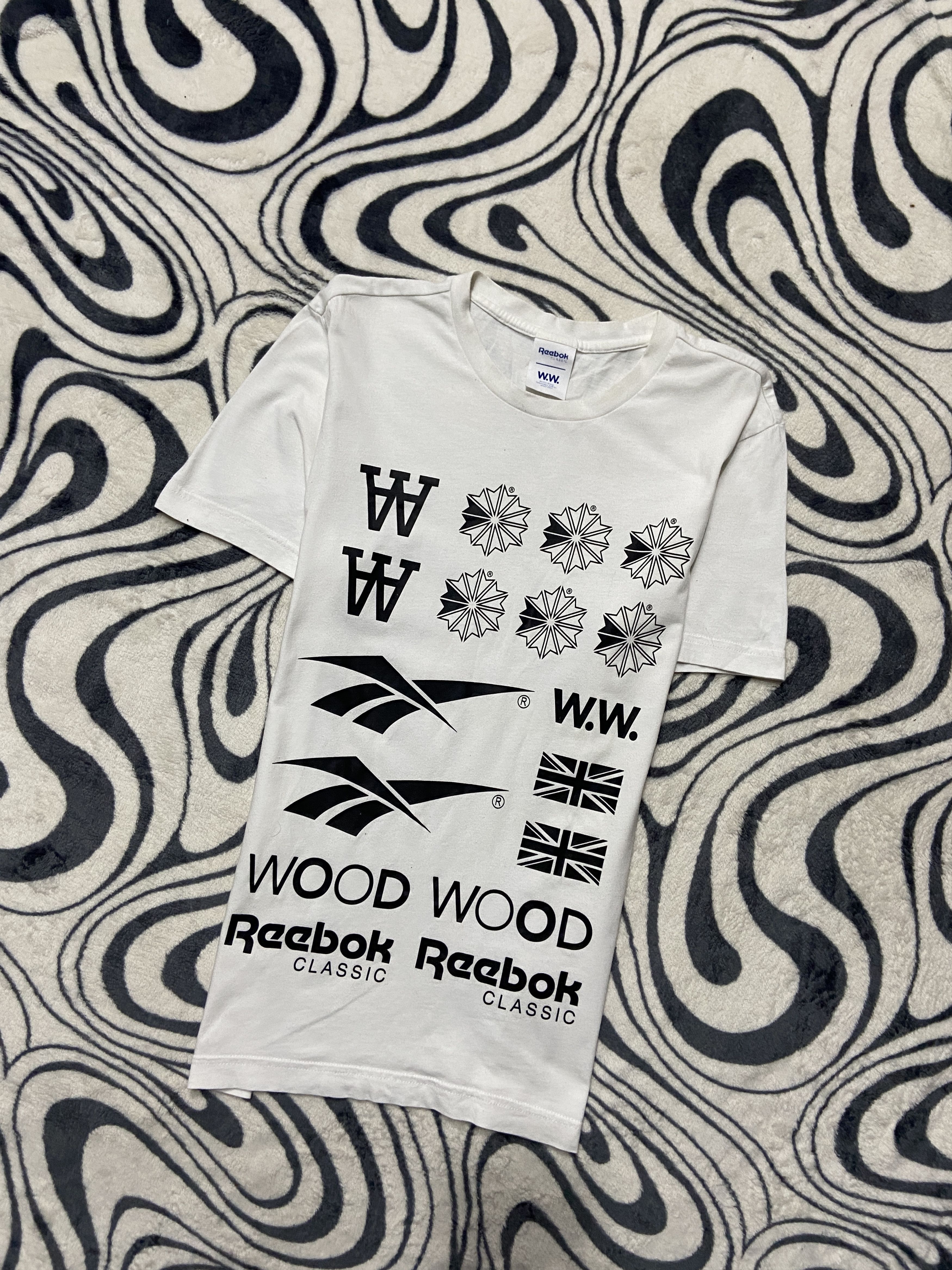 Reebok × Wood Wood Reebok x Wood Wood Mens T-Shirt Tee Size US XS / EU 42 / 0 - 1 Thumbnail