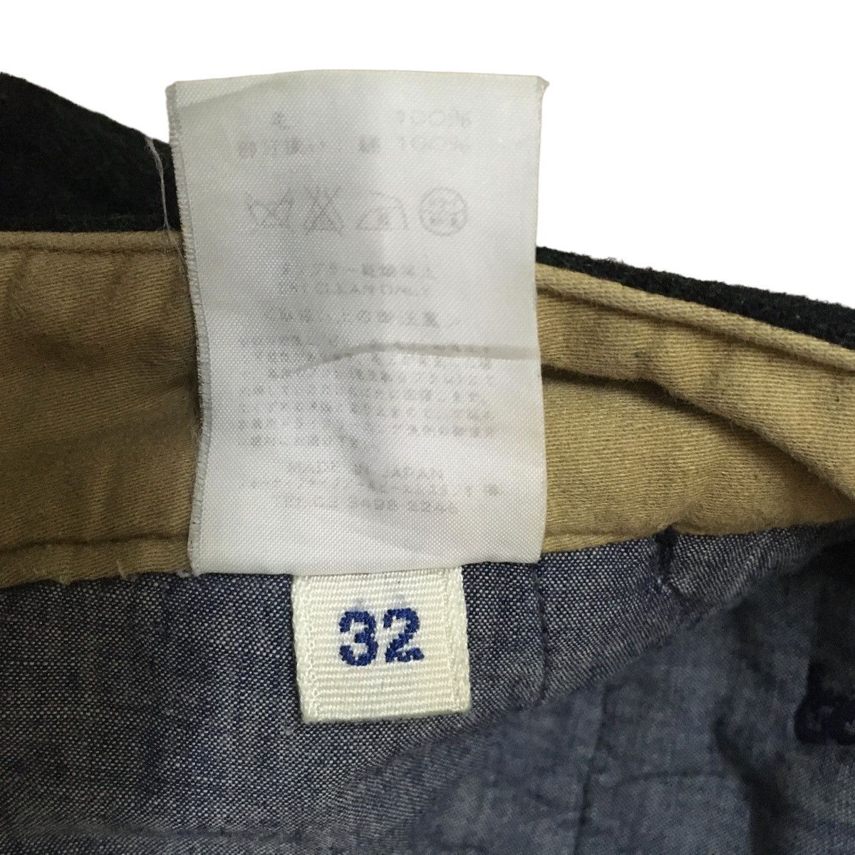 45rpm × Vintage Rare Design Vintage Japanese Brand 45rpm Wool Pants 1990s Size US 32 / EU 48 - 8 Thumbnail