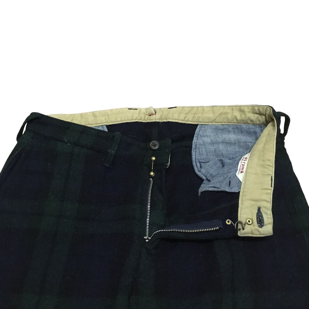 45rpm × Vintage Rare Design Vintage Japanese Brand 45rpm Wool Pants 1990s Size US 32 / EU 48 - 6 Thumbnail