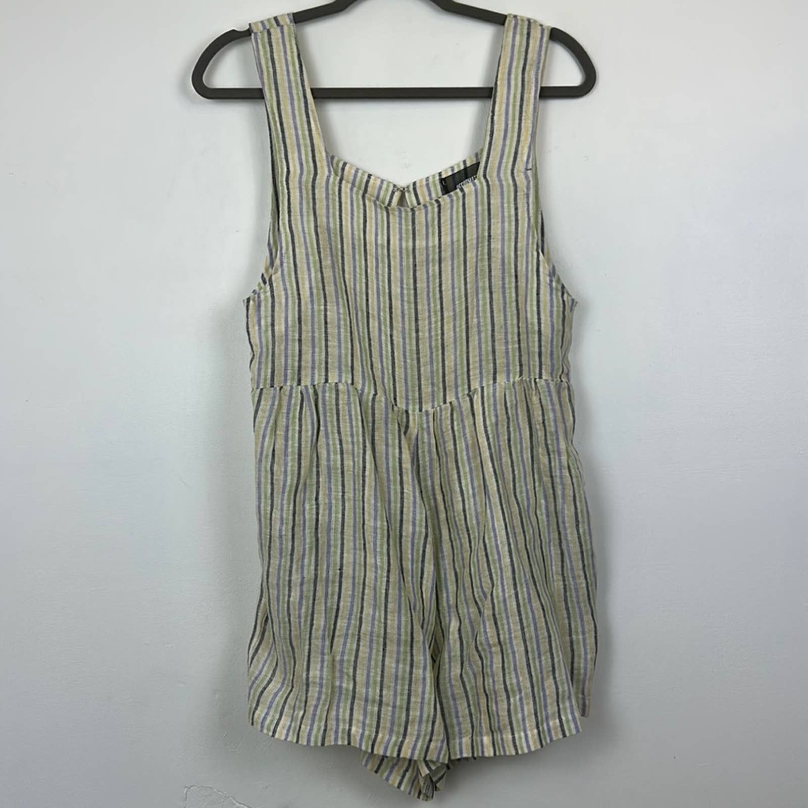 Reformation Striped Romper