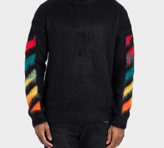 Off-White Off-White Classic Arrow Logo Printing Pullover Knit Black Size US S / EU 44-46 / 1 - 2 Thumbnail