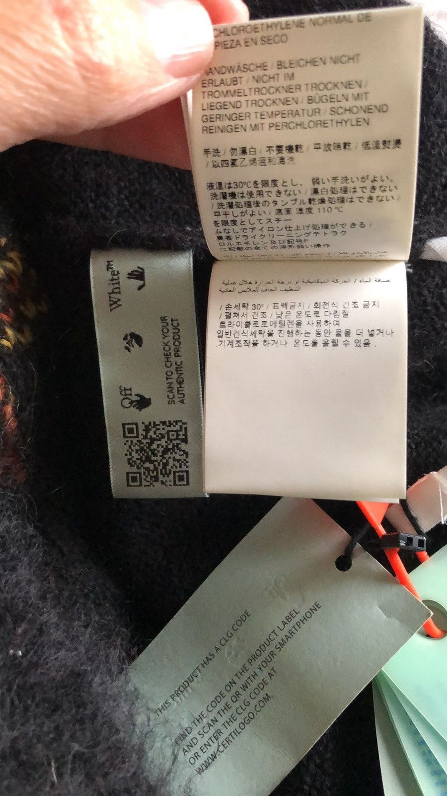 Off-White Off-White Classic Arrow Logo Printing Pullover Knit Black Size US S / EU 44-46 / 1 - 7 Thumbnail