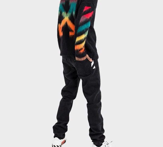 Off-White Off-White Classic Arrow Logo Printing Pullover Knit Black Size US S / EU 44-46 / 1 - 4 Thumbnail