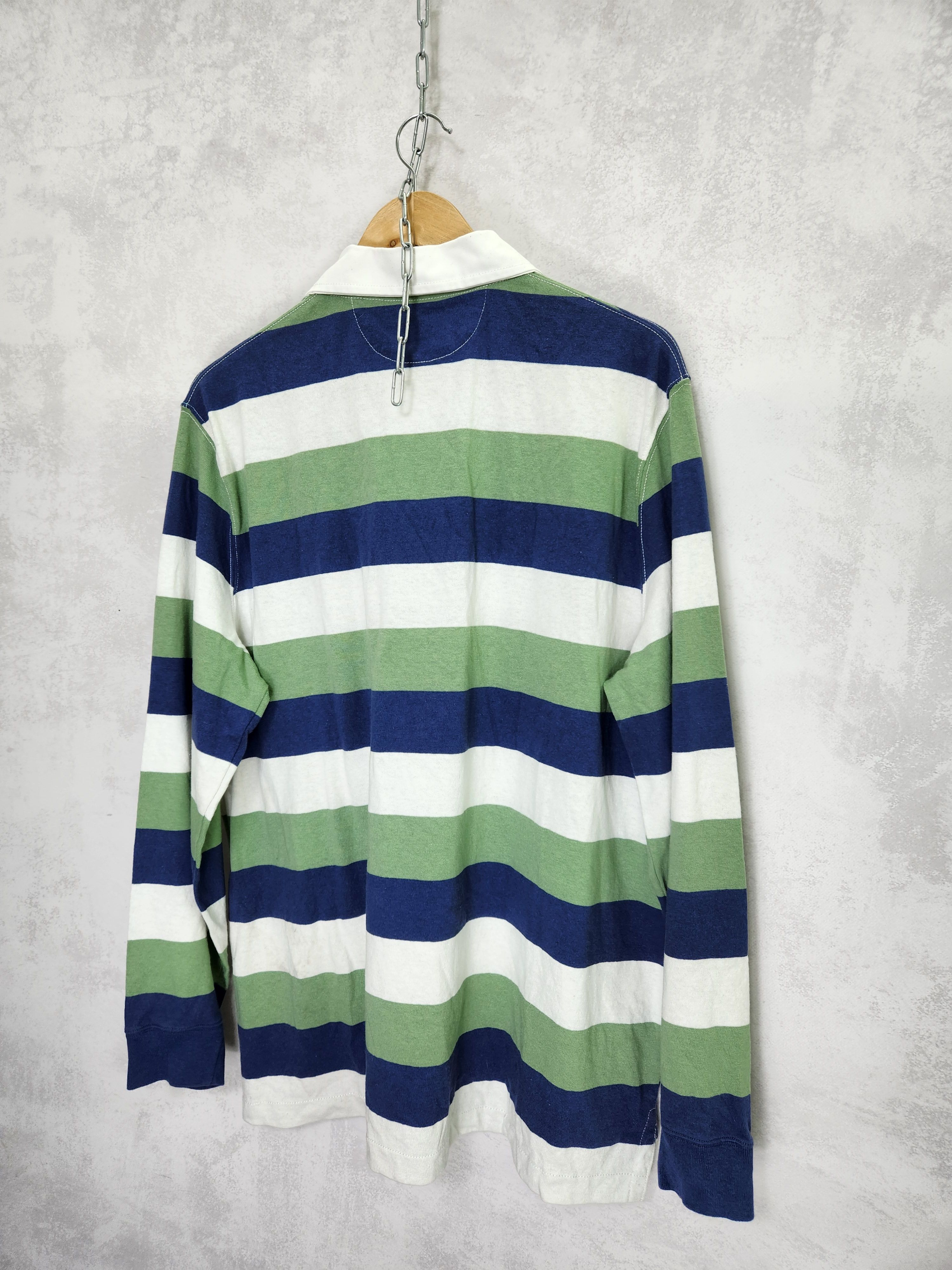 Polo Ralph Lauren Vintage Polo Ralph Lauren Rugby Polo Striped Embroidered Size US XL / EU 56 / 4 - 8 Thumbnail