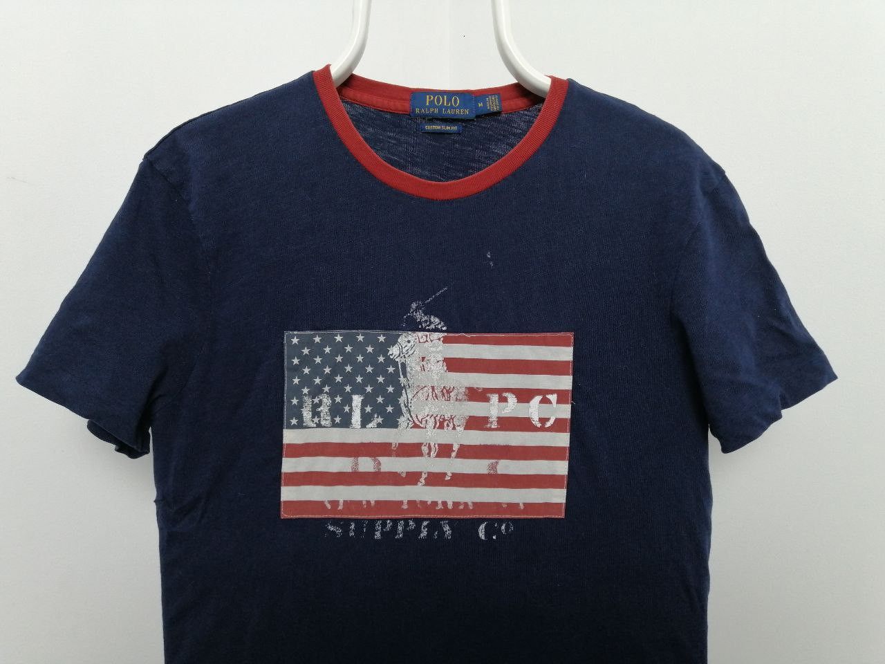 Polo Ralph Lauren Polo Ralph Lauren T-shirt with American Flag Size US M / EU 48-50 / 2 - 2 Thumbnail