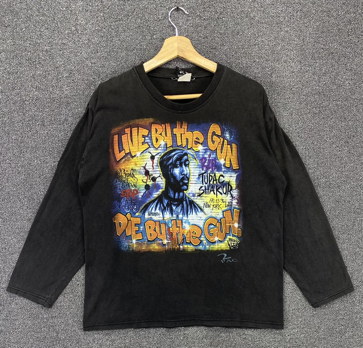 Band Tees Vintage Tupac Shakur 2pac in Memorial Rap Tees T Shirts Size US M / EU 48-50 / 2 - 1 Thumbnail