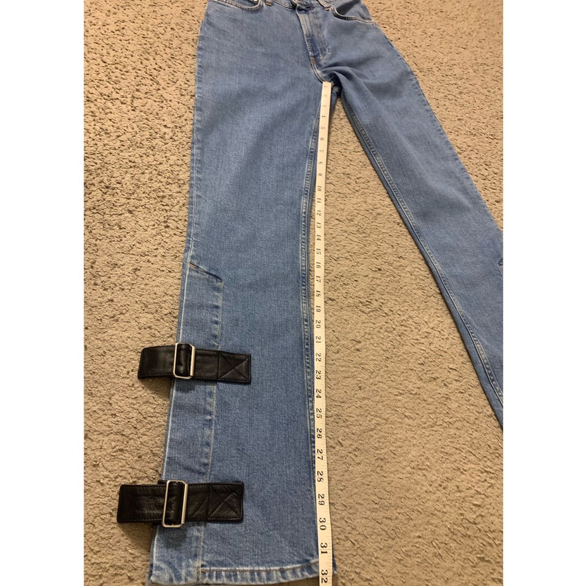 Helmut Lang HELMUT LANG LEATHER STRAP JEANS Size 26" / US 2 / IT 38 - 12 Thumbnail