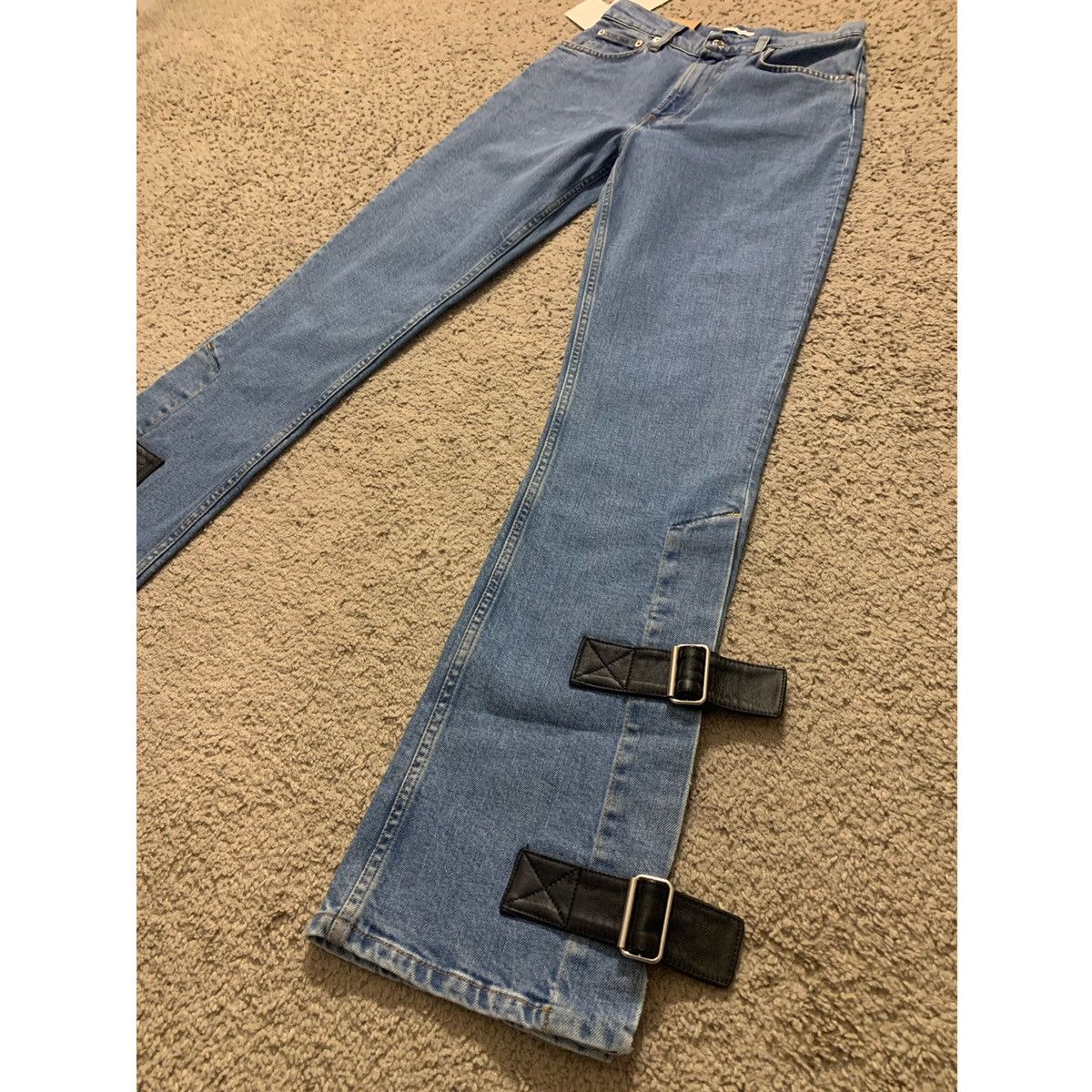 Helmut Lang HELMUT LANG LEATHER STRAP JEANS Size 26" / US 2 / IT 38 - 3 Thumbnail