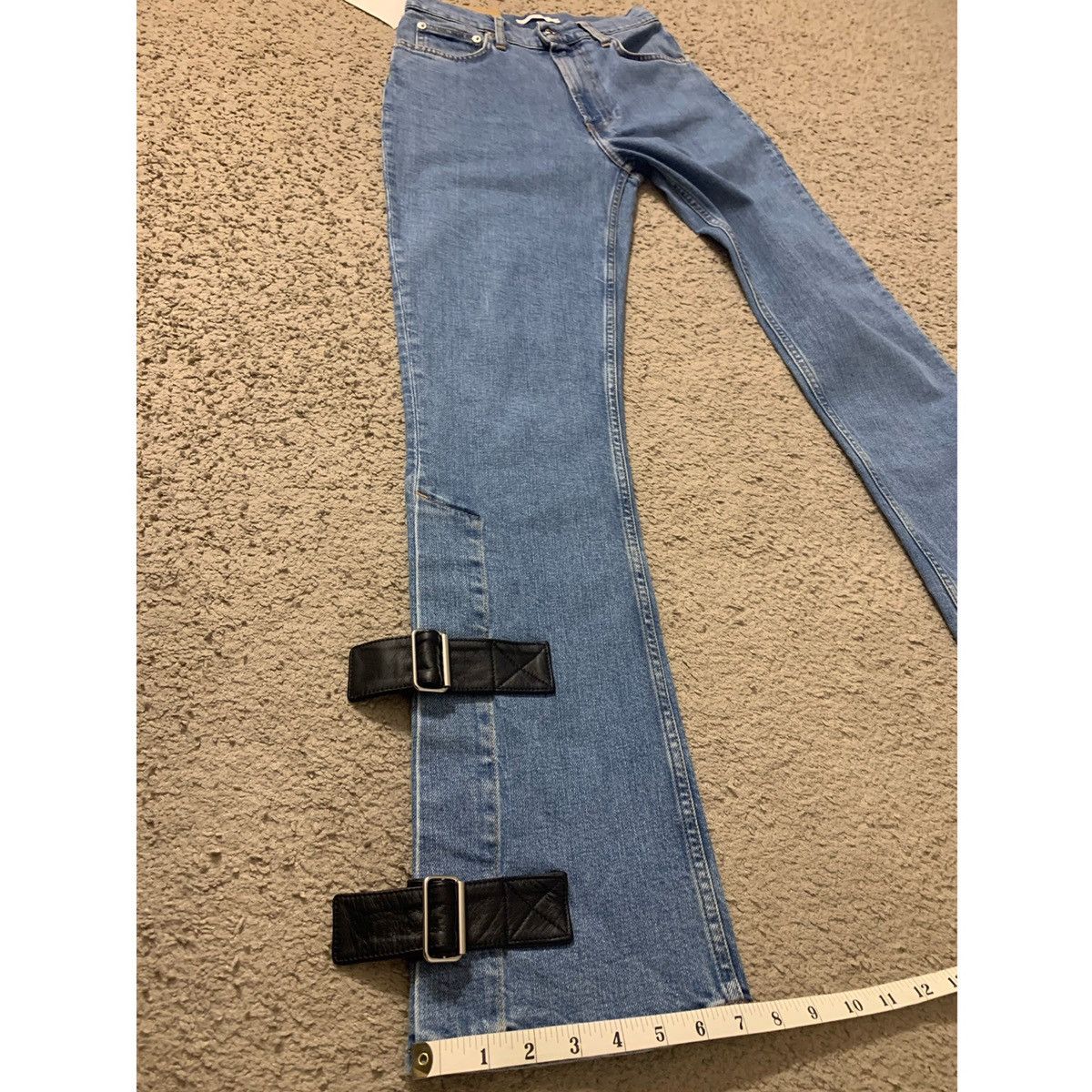 Helmut Lang HELMUT LANG LEATHER STRAP JEANS Size 26" / US 2 / IT 38 - 10 Thumbnail