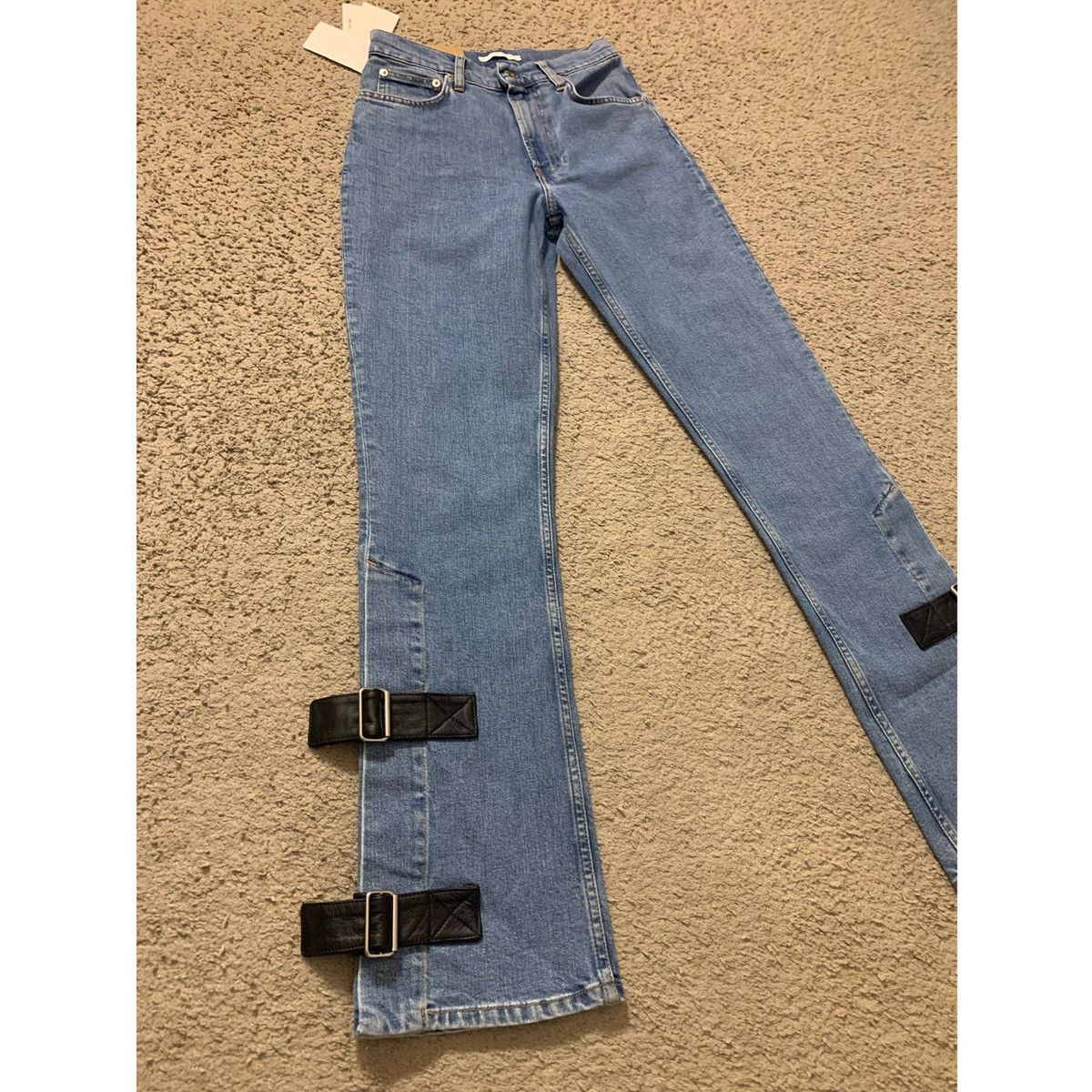 Helmut Lang HELMUT LANG LEATHER STRAP JEANS Size 26" / US 2 / IT 38 - 4 Thumbnail