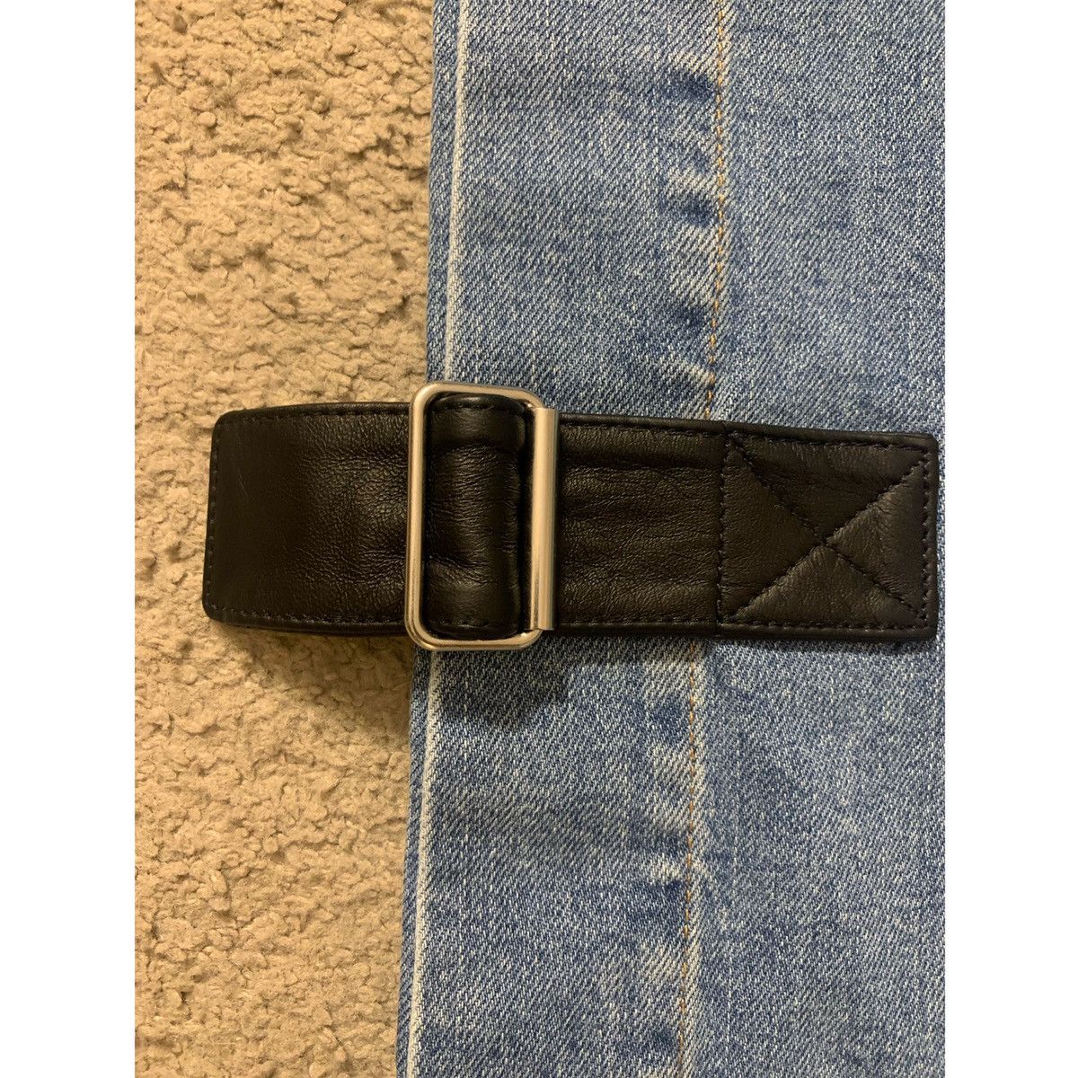 Helmut Lang HELMUT LANG LEATHER STRAP JEANS Size 26" / US 2 / IT 38 - 6 Thumbnail