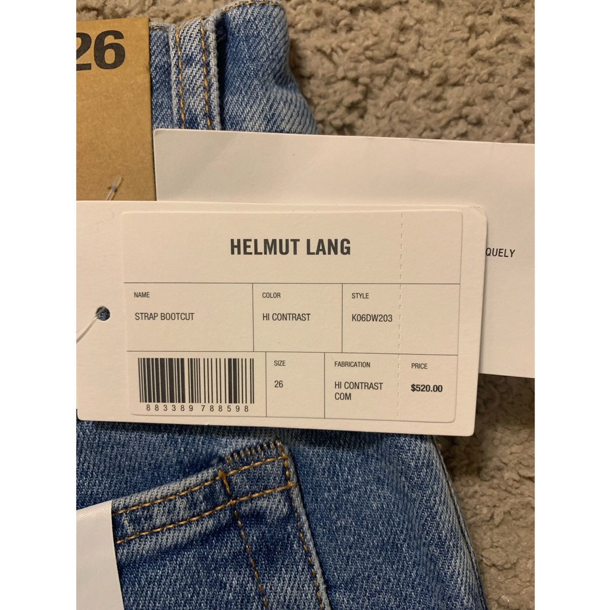 Helmut Lang HELMUT LANG LEATHER STRAP JEANS Size 26" / US 2 / IT 38 - 18 Thumbnail