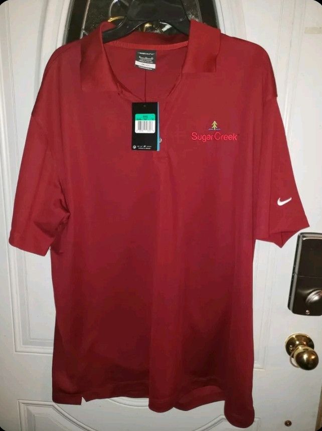 Nike NWT Nike Golf Polo Shirt LG Burgandy Dri Fit Size US XL / EU 56 / 4 - 1 Thumbnail