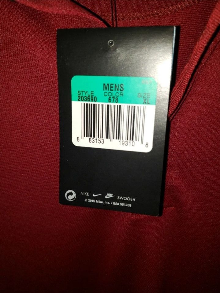 Nike NWT Nike Golf Polo Shirt LG Burgandy Dri Fit Size US XL / EU 56 / 4 - 8 Thumbnail
