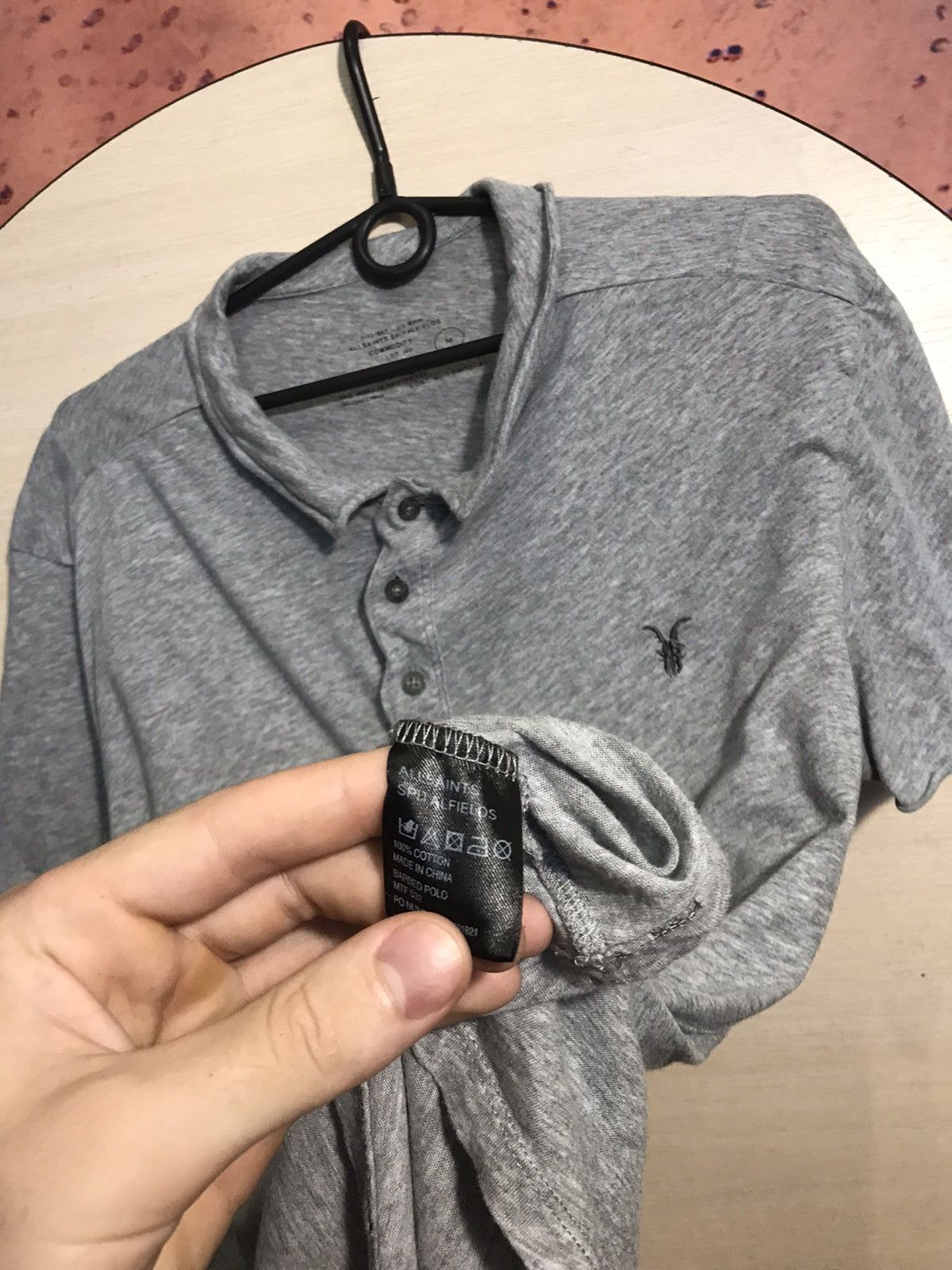 Allsaints Allsaints luxury streetwear polo tee Size US M / EU 48-50 / 2 - 3 Thumbnail