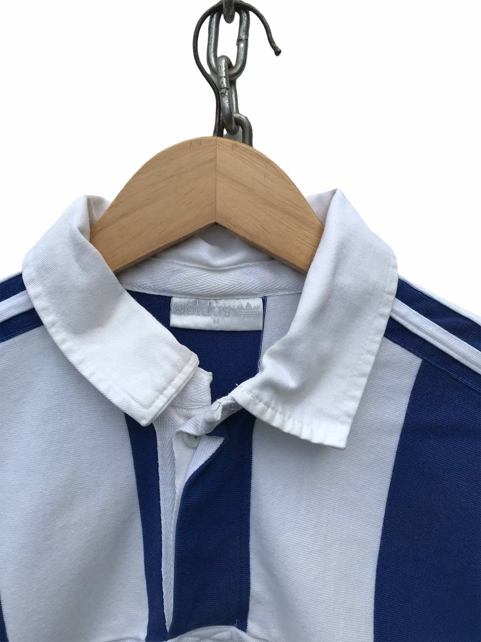 Vintage Vintage 90s Adidas Colourblock Longsleeve Shirt Size US M / EU 48-50 / 2 - 2 Thumbnail
