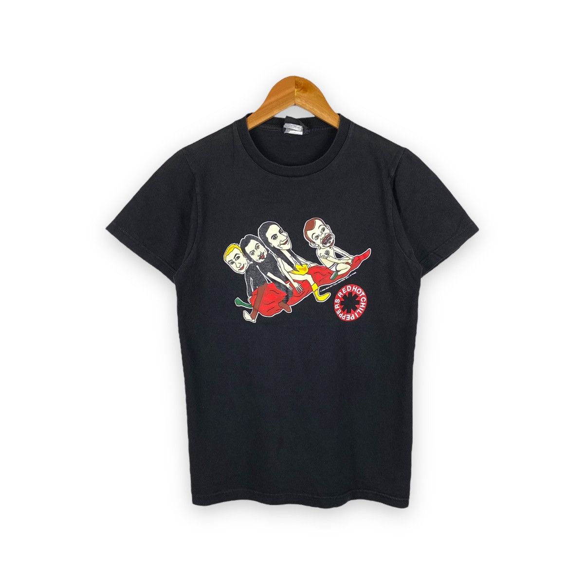 Band Tees × Vintage VINTAGE RED HOT CHILI PEPPERS BAND CARTOON GRAPHIC TEE Size US S / EU 44-46 / 1 - 1 Thumbnail