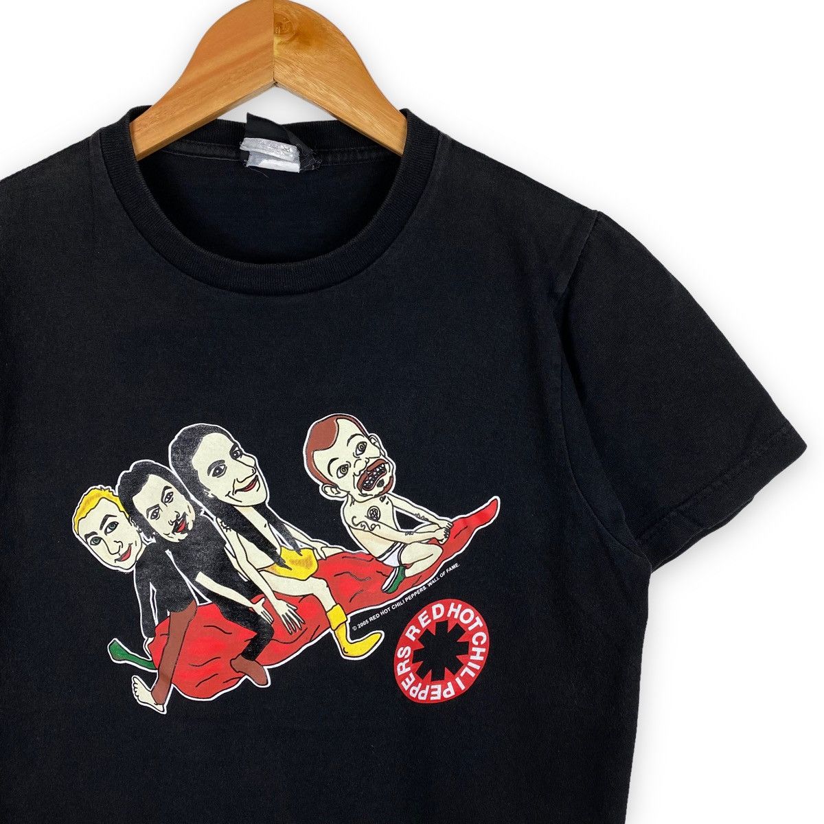 Band Tees × Vintage VINTAGE RED HOT CHILI PEPPERS BAND CARTOON GRAPHIC TEE Size US S / EU 44-46 / 1 - 2 Thumbnail