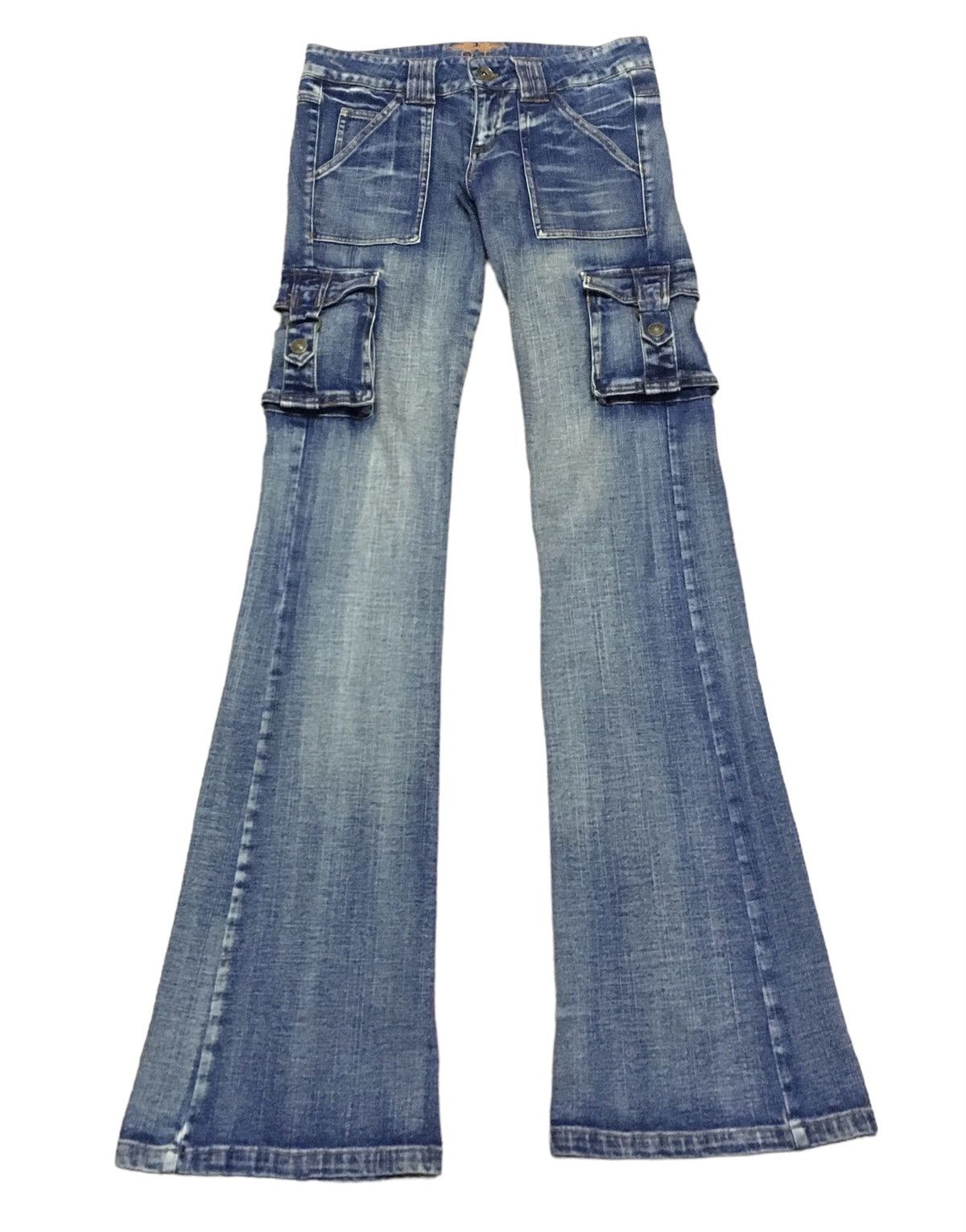 Japanese Brand × Le Grande Bleu (L.G.B.) Very Rare Vintage Japanese Brand Paravion Flared Jeans 1990s Size US 32 / EU 48 - 1 Thumbnail