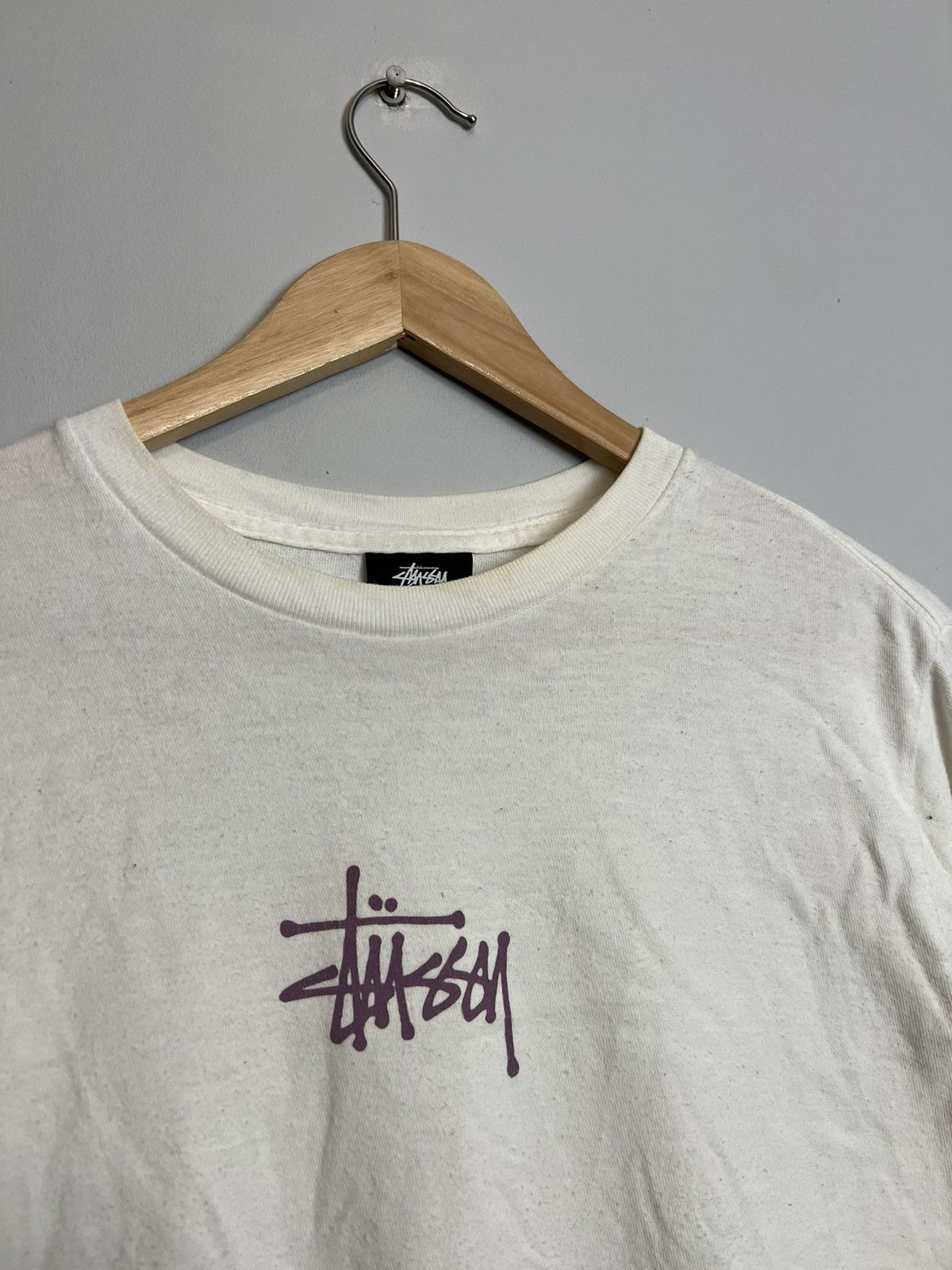 Stussy Rare Y2M Stussy Mini Logo Streetwear Longsleeve Hype White Size US XS / EU 42 / 0 - 2 Thumbnail