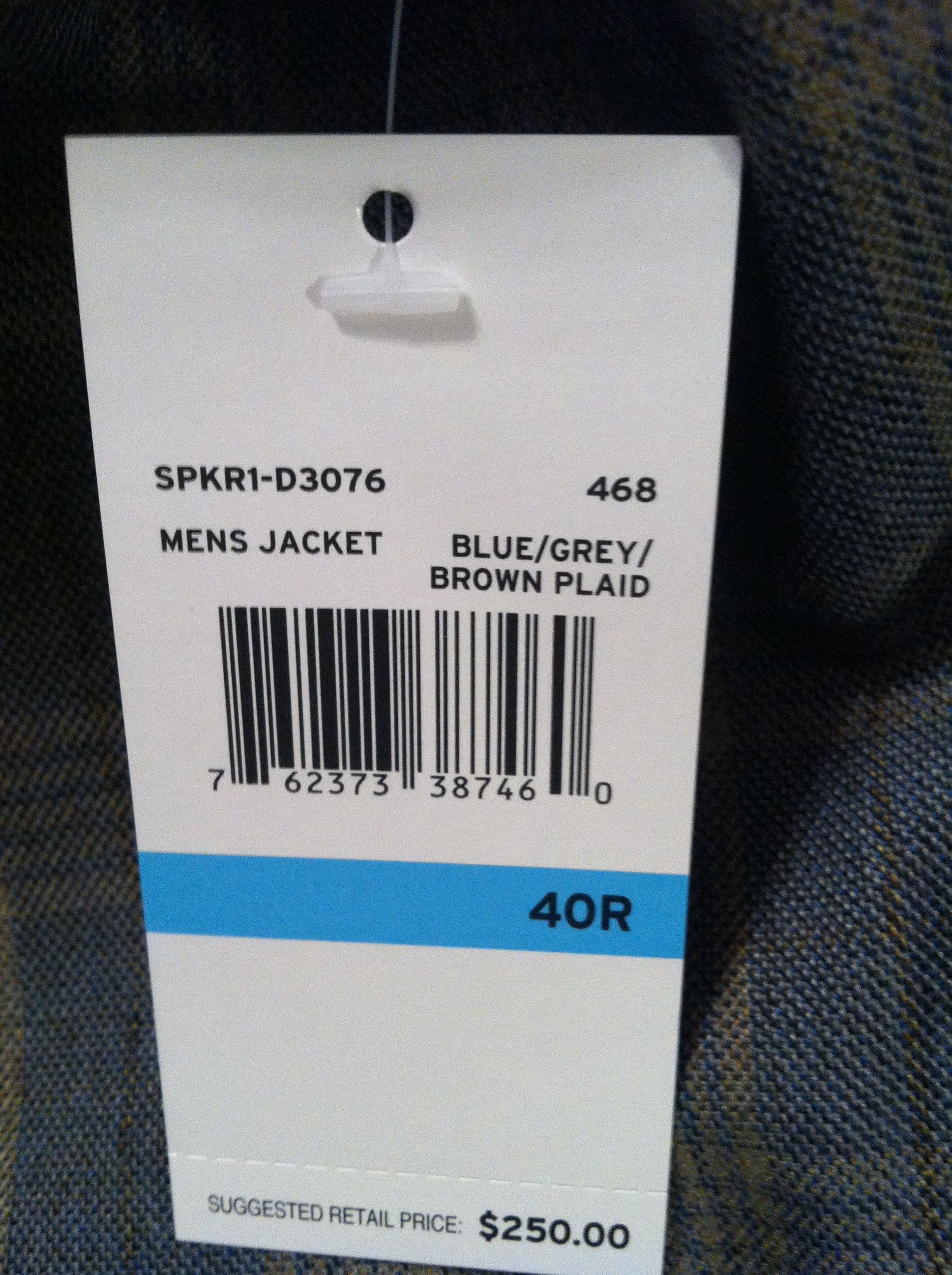 Perry Ellis PERRY ELLIS SPORT JACKET Size 40R - 8 Thumbnail