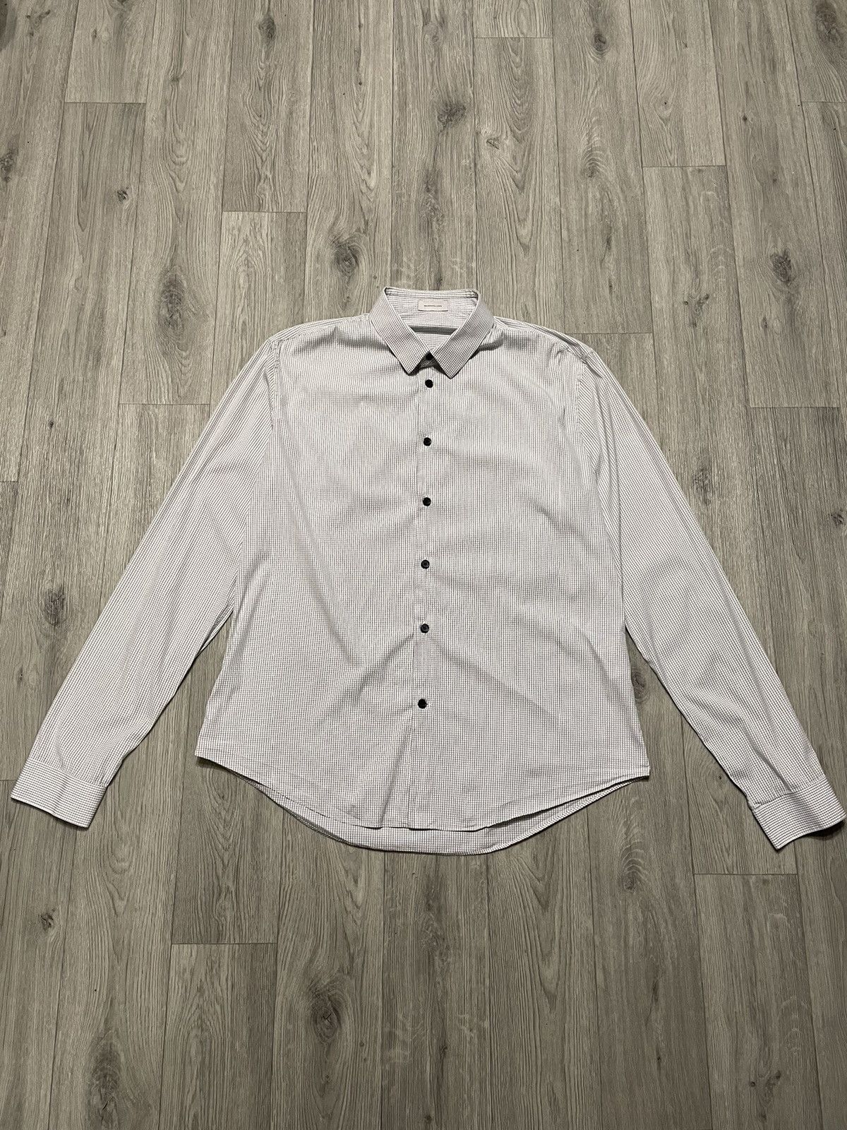 image of Balenciaga Paris Shirt Button Up in White, Men's (Size Medium)