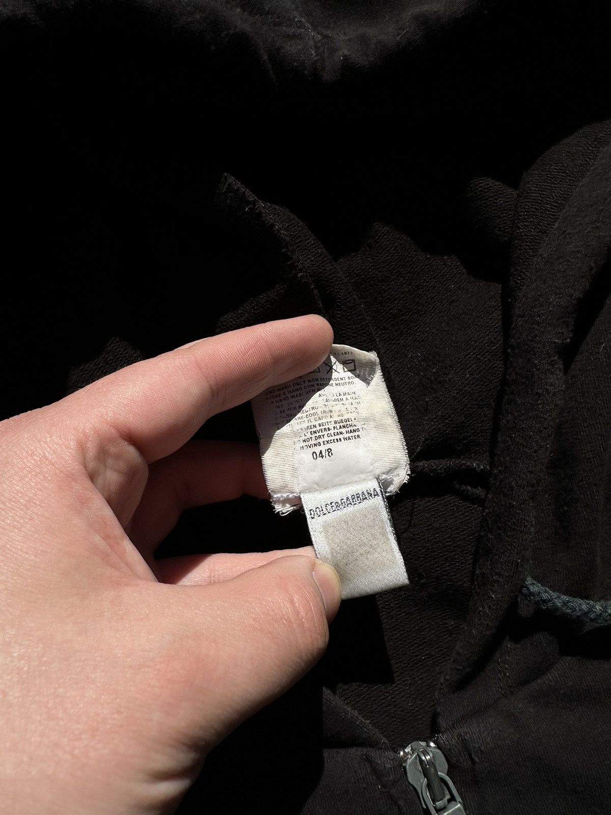 Dolce & Gabbana × Vintage Vintage 90s Dolce & Gabbana Women’s Zip Hoodie Size S / US 4 / IT 40 - 4 Thumbnail