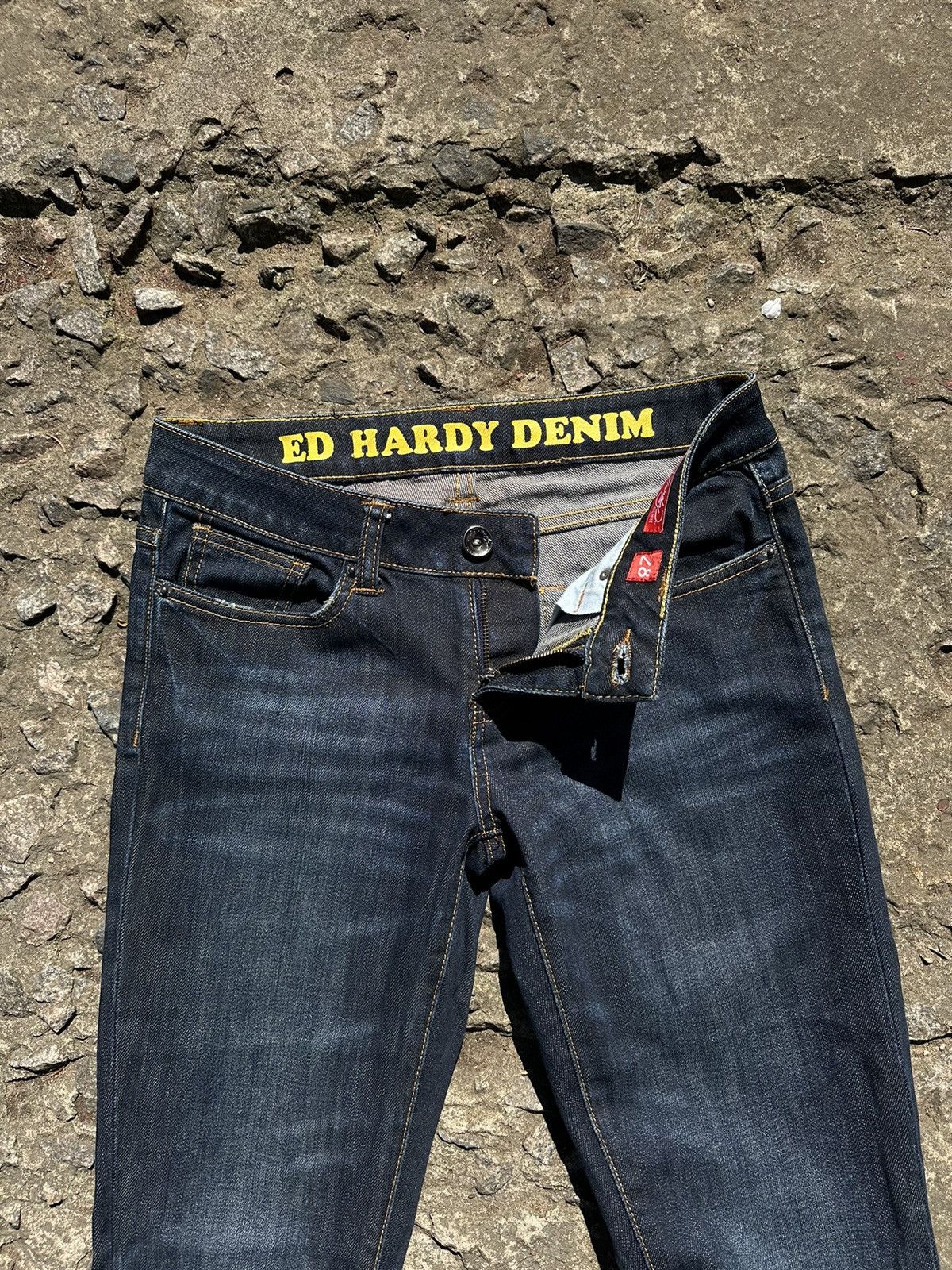 Christian Audigier × Ed Hardy × Vintage Vintage Y2K Ed Hardy by Christian Audigier Women’s Jeans Size 28" / US 6 / IT 42 - 5 Thumbnail