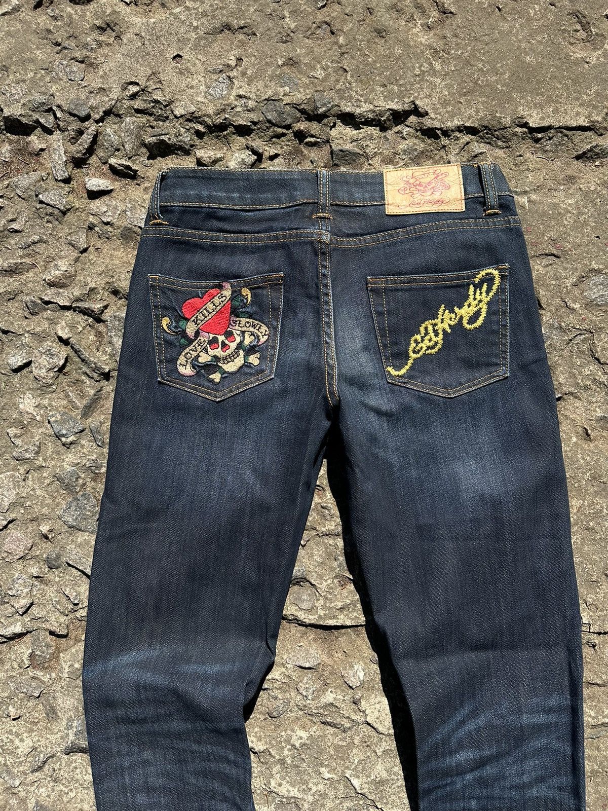 Christian Audigier × Ed Hardy × Vintage Vintage Y2K Ed Hardy by Christian Audigier Women’s Jeans Size 28" / US 6 / IT 42 - 2 Thumbnail