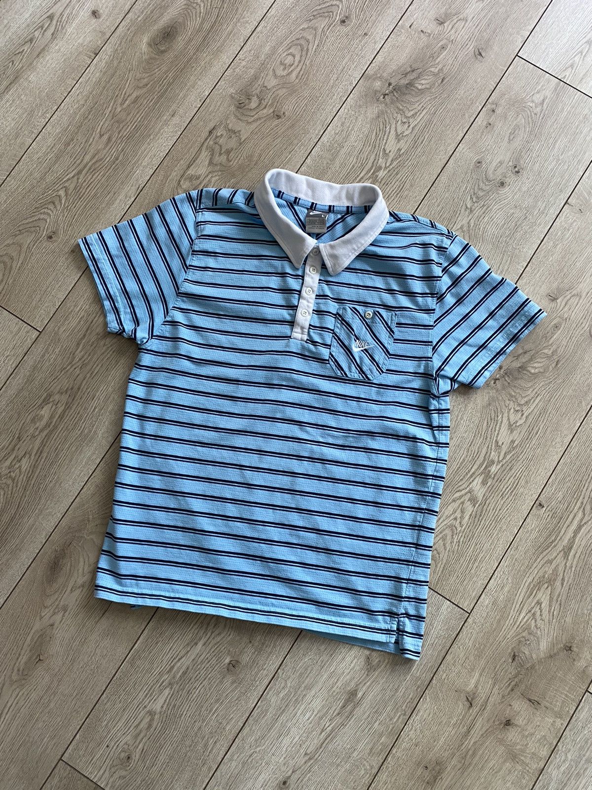 Nike × Vintage Vintage Nike Polo Swoosh Y2K Style 2000’a Size US L / EU 52-54 / 3 - 1 Thumbnail