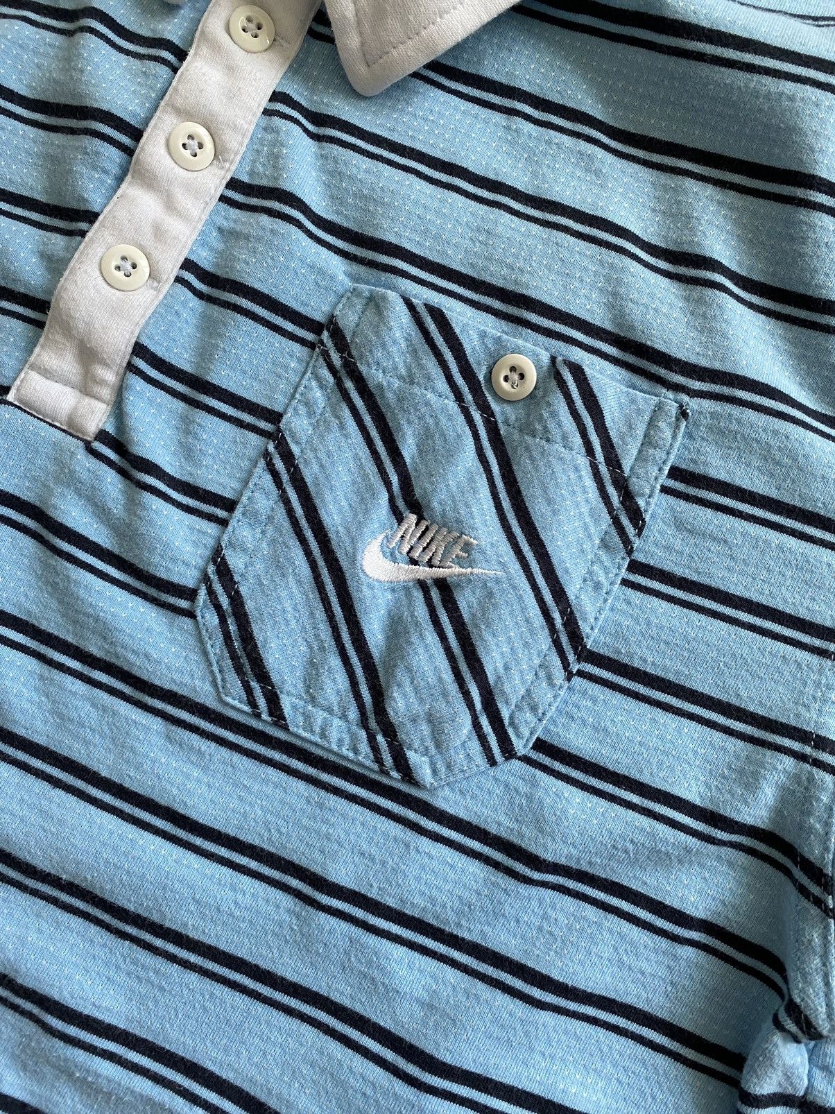 Nike × Vintage Vintage Nike Polo Swoosh Y2K Style 2000’a Size US L / EU 52-54 / 3 - 3 Thumbnail