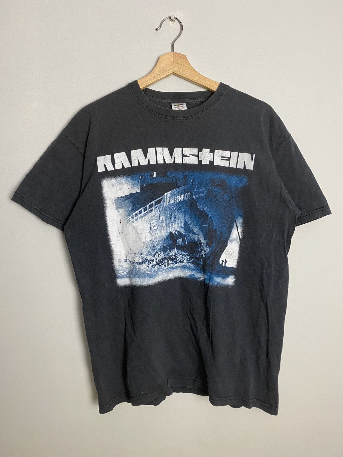 Band Tees Vintage 00s Rammstein Rosenrot (Iron Maiden Marilyn Manson) Size US L / EU 52-54 / 3 - 1 Thumbnail
