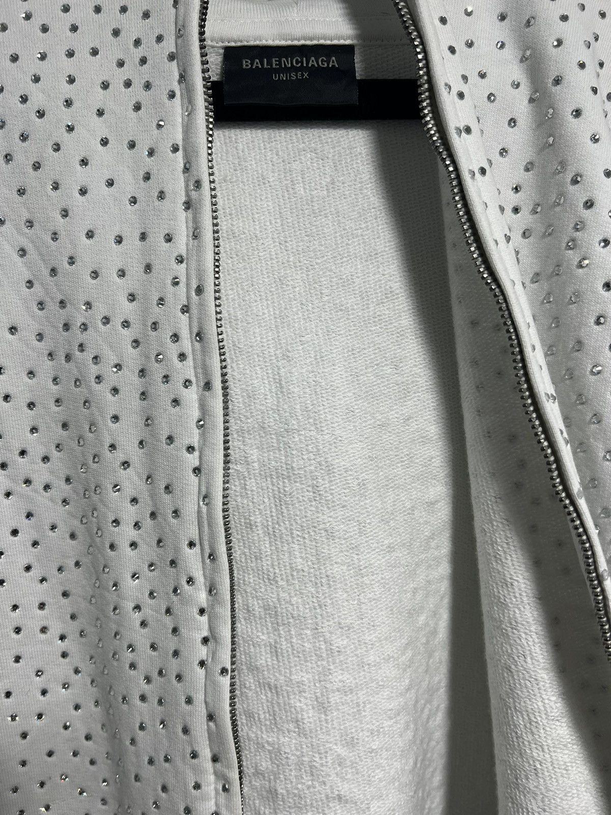 Balenciaga Balenciaga Crystal Embellished Hoodie SS23 Size US S / EU 44-46 / 1 - 4 Thumbnail